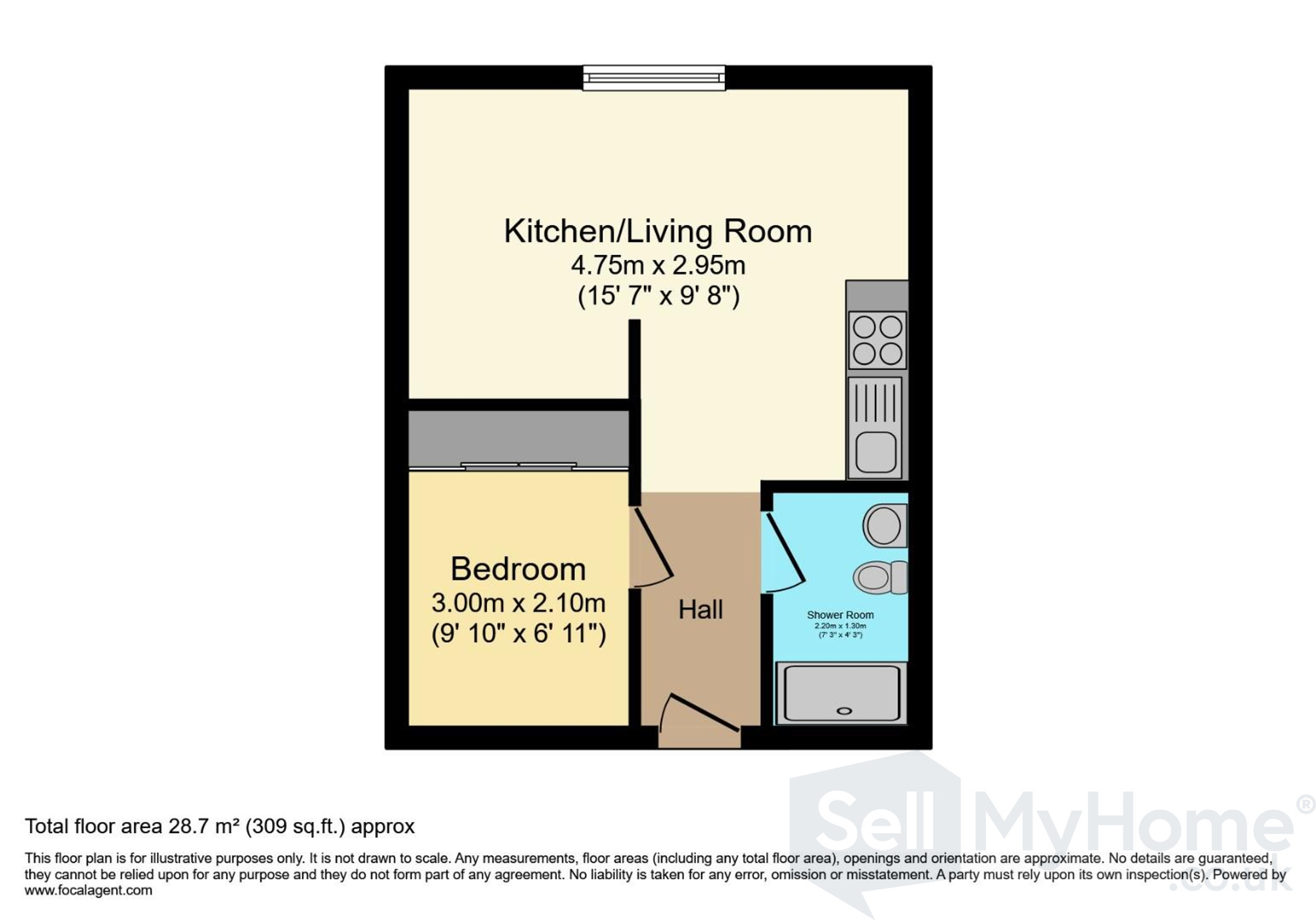 Apartment 403, West Point, 501 Chester Road, Manchester floorplan