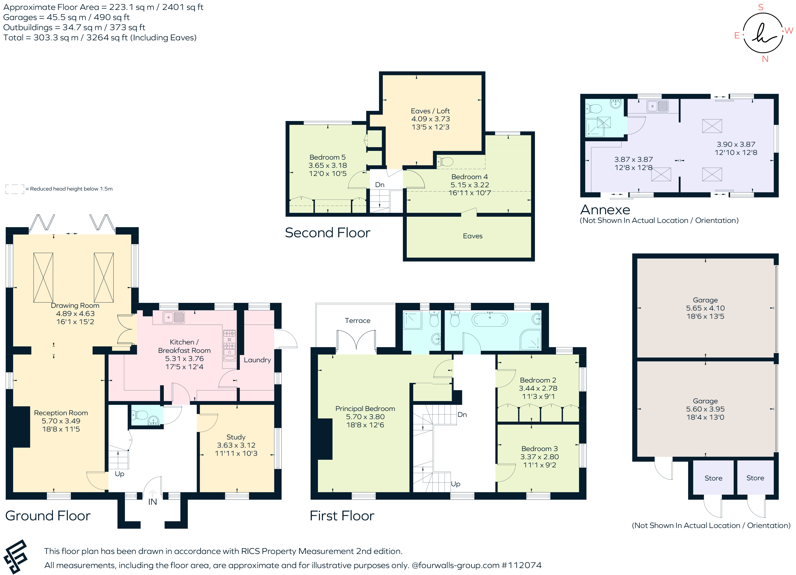 Roselands, Walberton Green, Arundel floorplan
