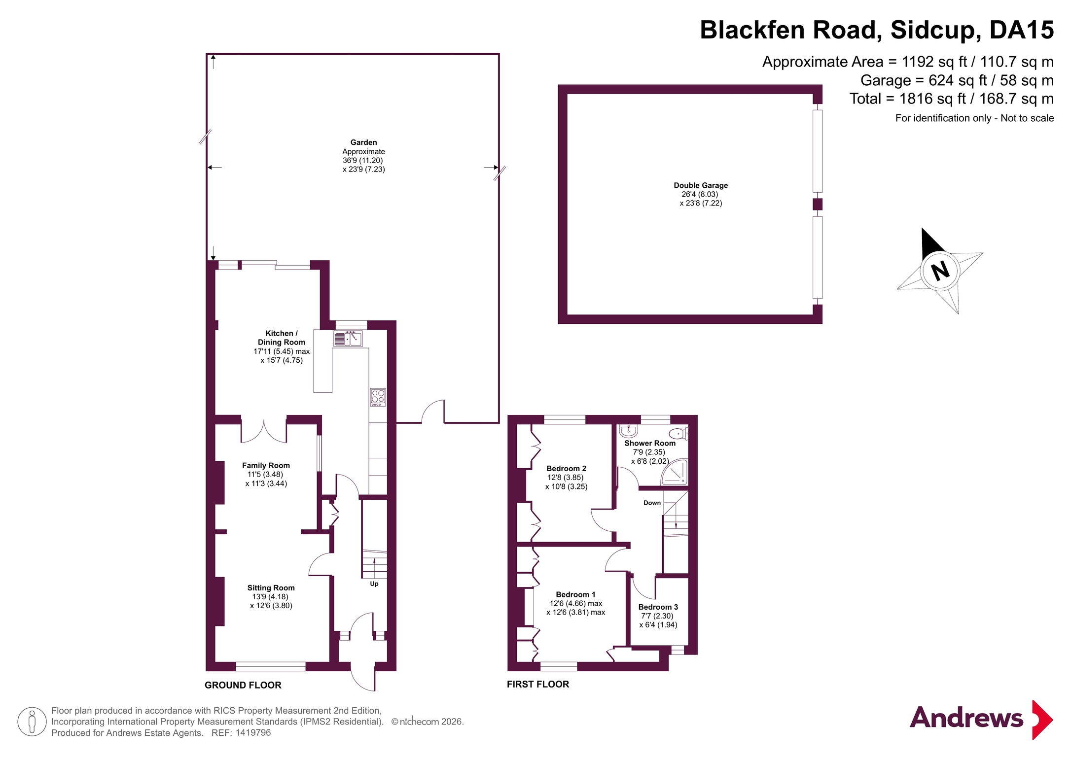 213, Blackfen Road, Sidcup floorplan