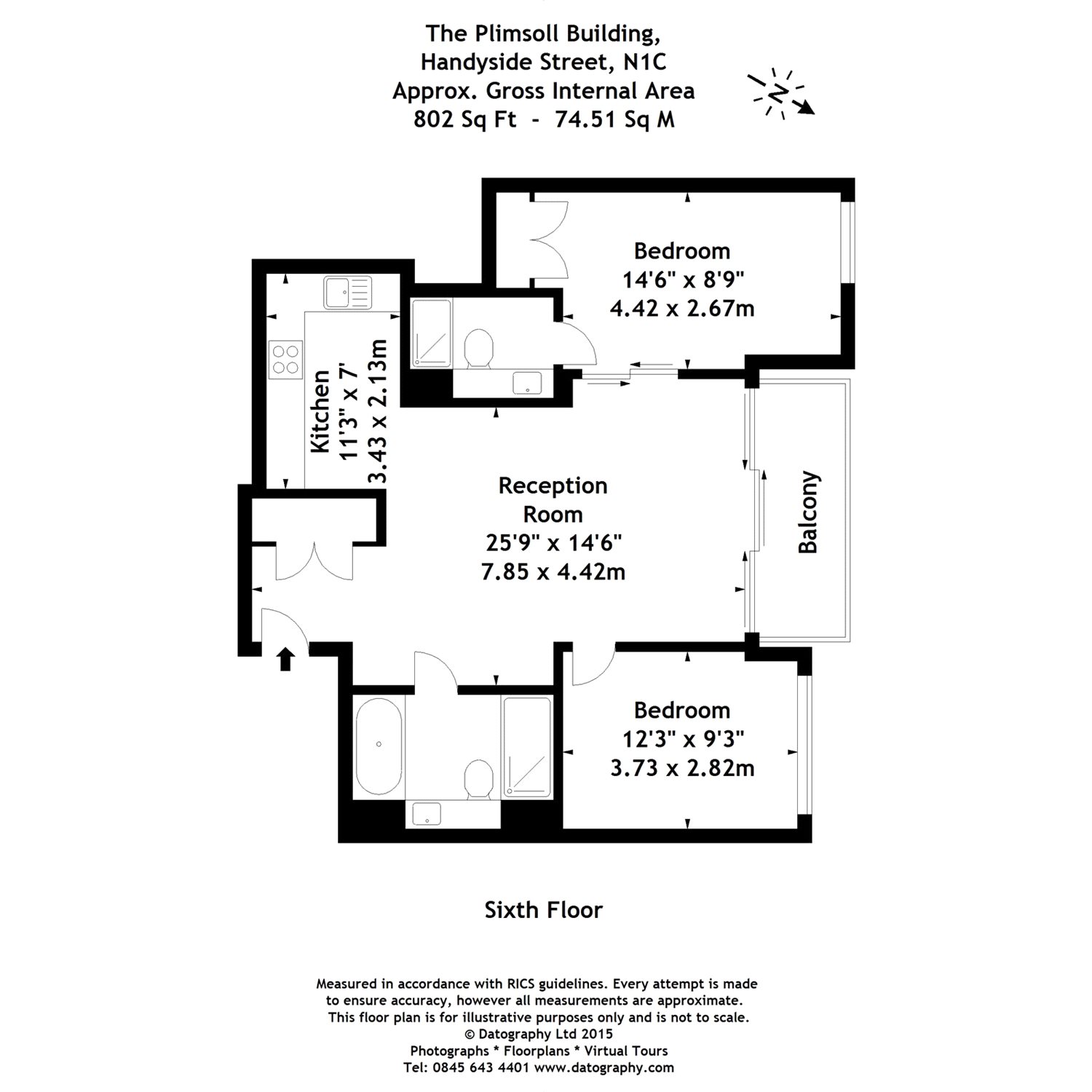 2 Bedrooms Flat for sale in The Plimsoll Building, Kings Cross N1C