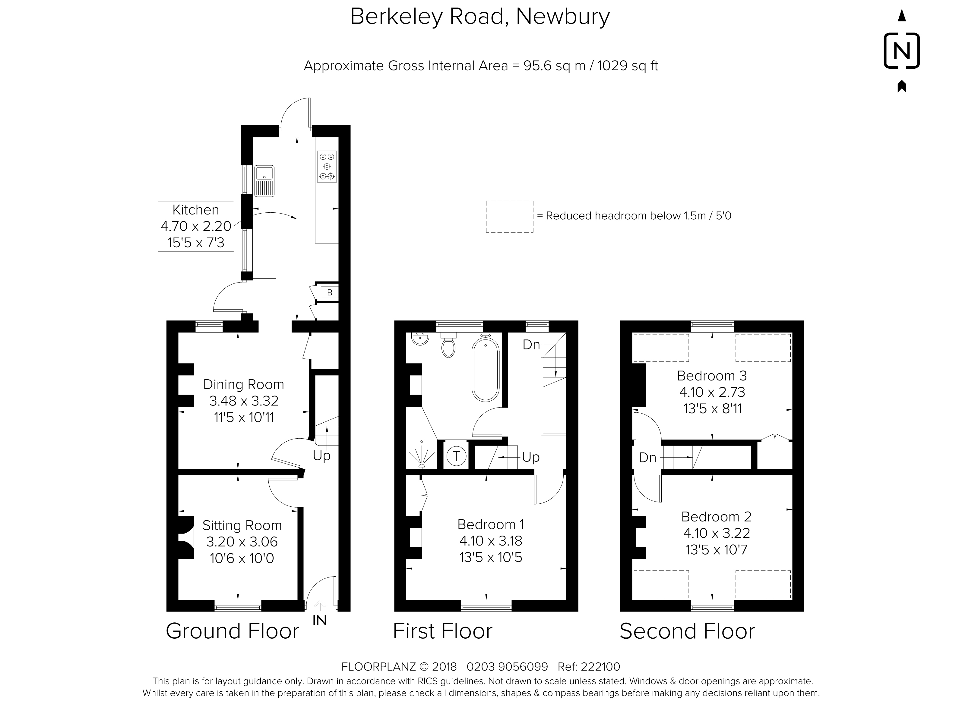 3 Bedrooms Terraced house to rent in Berkeley Road, Newbury RG14