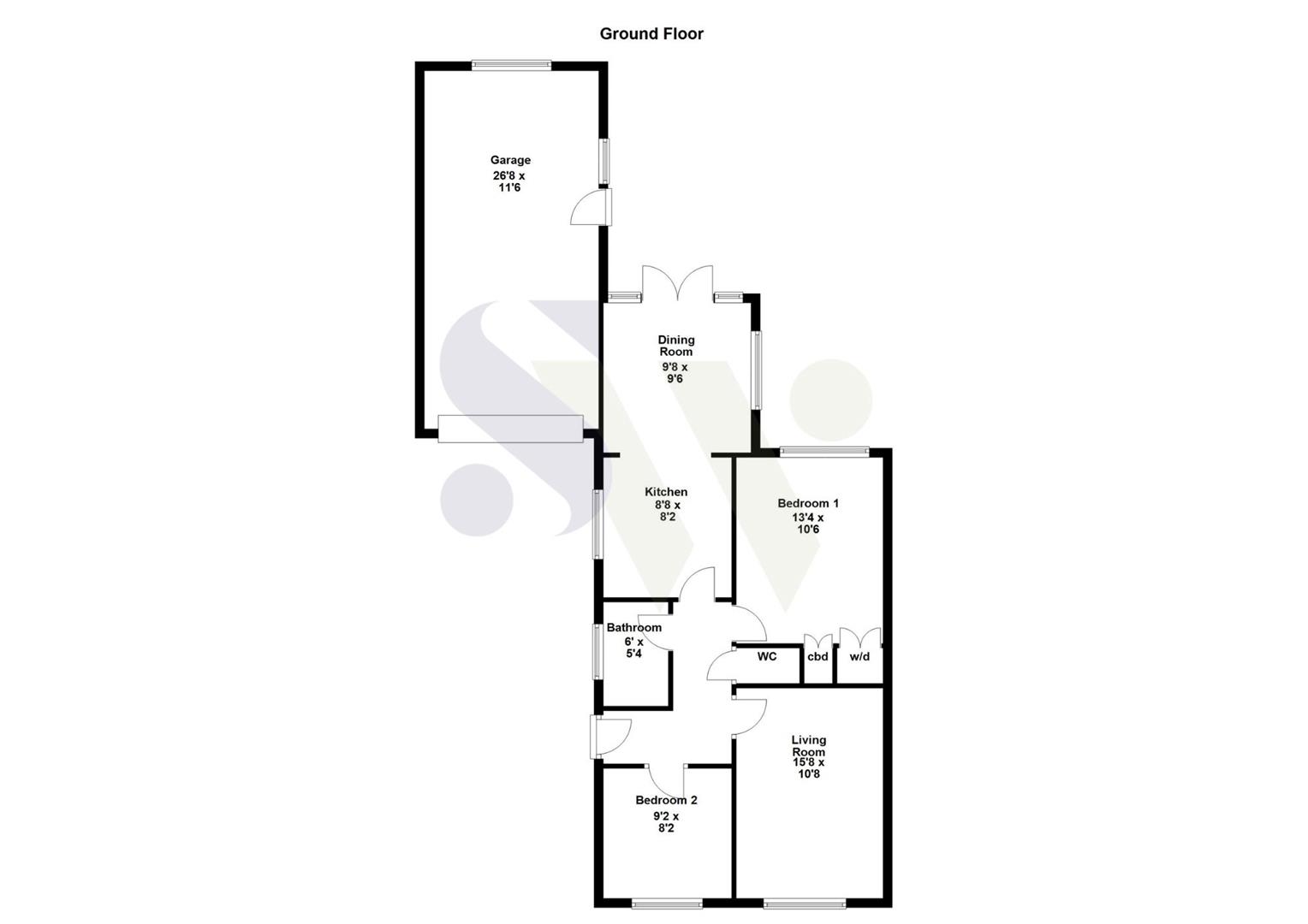33, Baltic Close, Corby floorplan