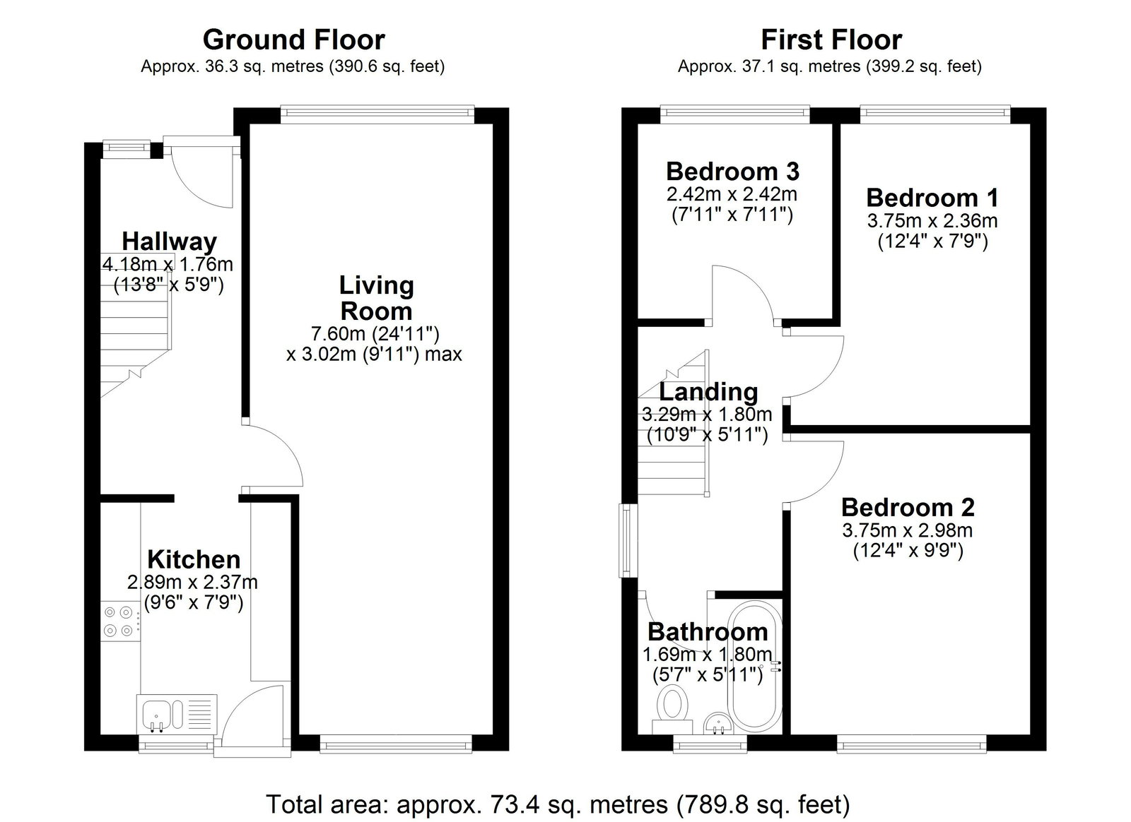 2, Folly Close, Hitchin floorplan