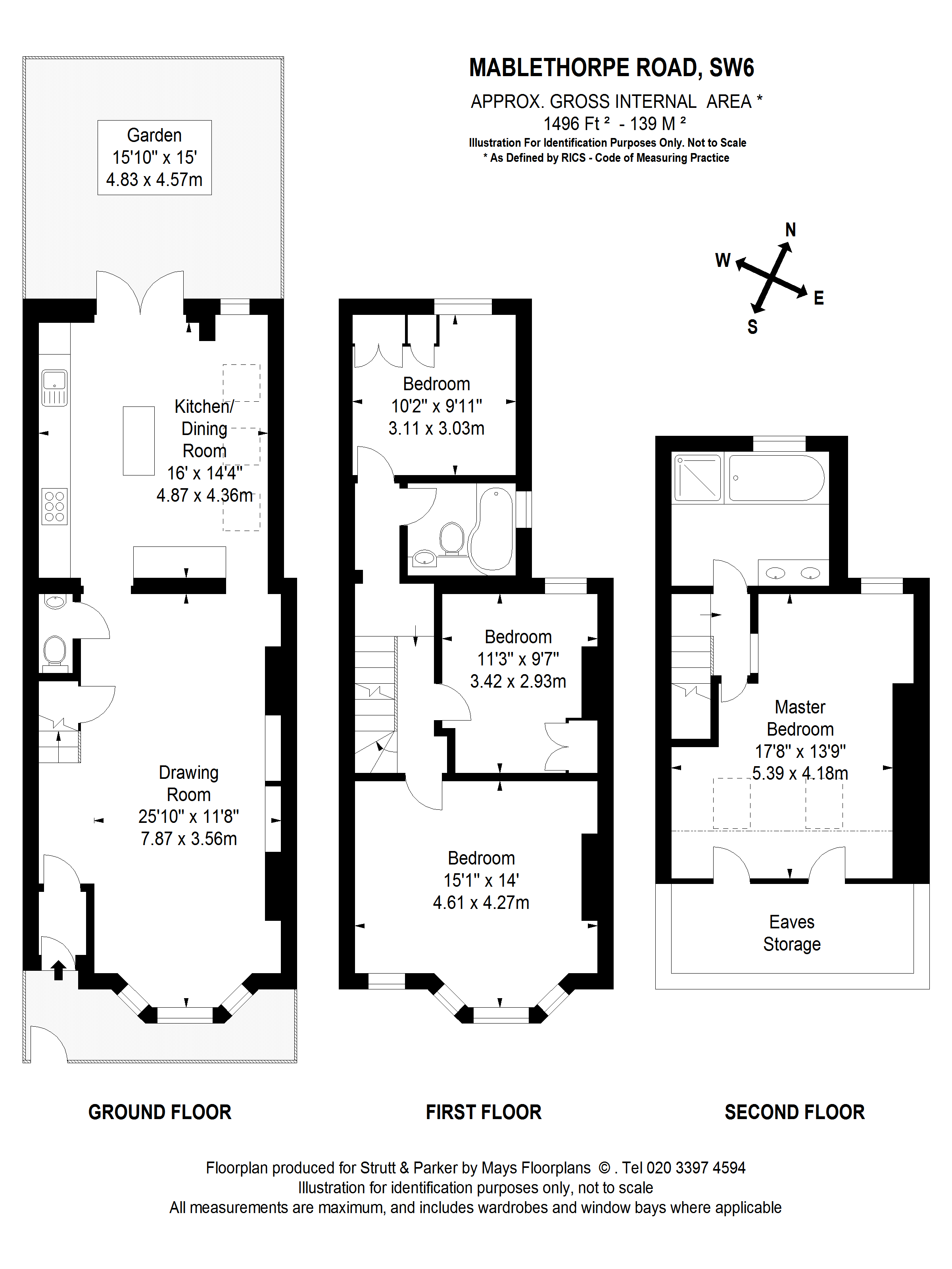 4 bed terraced house for sale in Mablethorpe Road, Fulham, London SW6