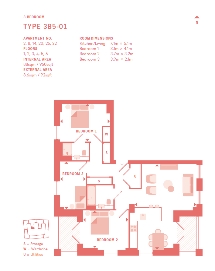 2 Coachman**,, The Pages, Wembley floorplan
