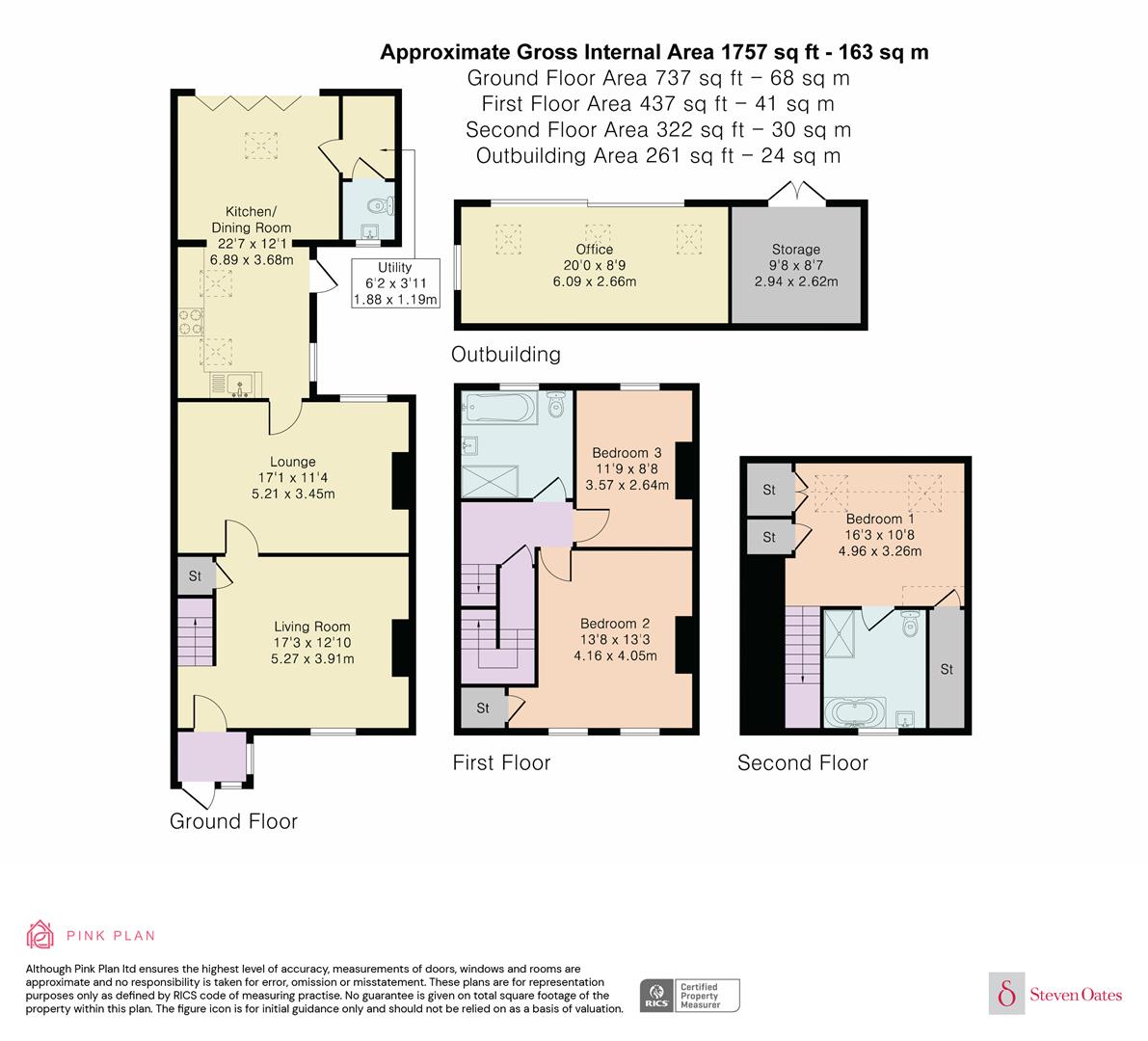 2 Thrift Cottages, Brickendon Lane, Hertford floorplan