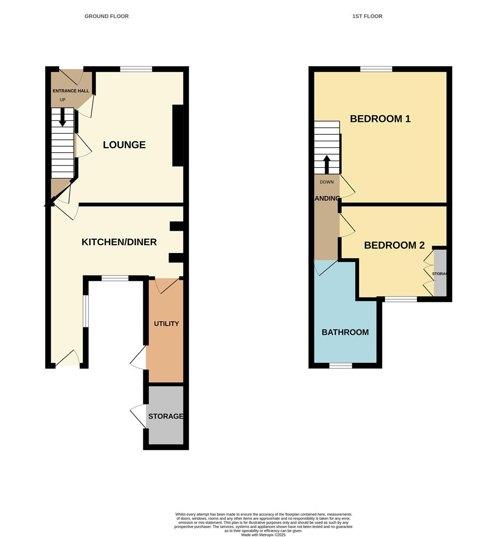 2 Moor view, Fore Street, Grampound floorplan