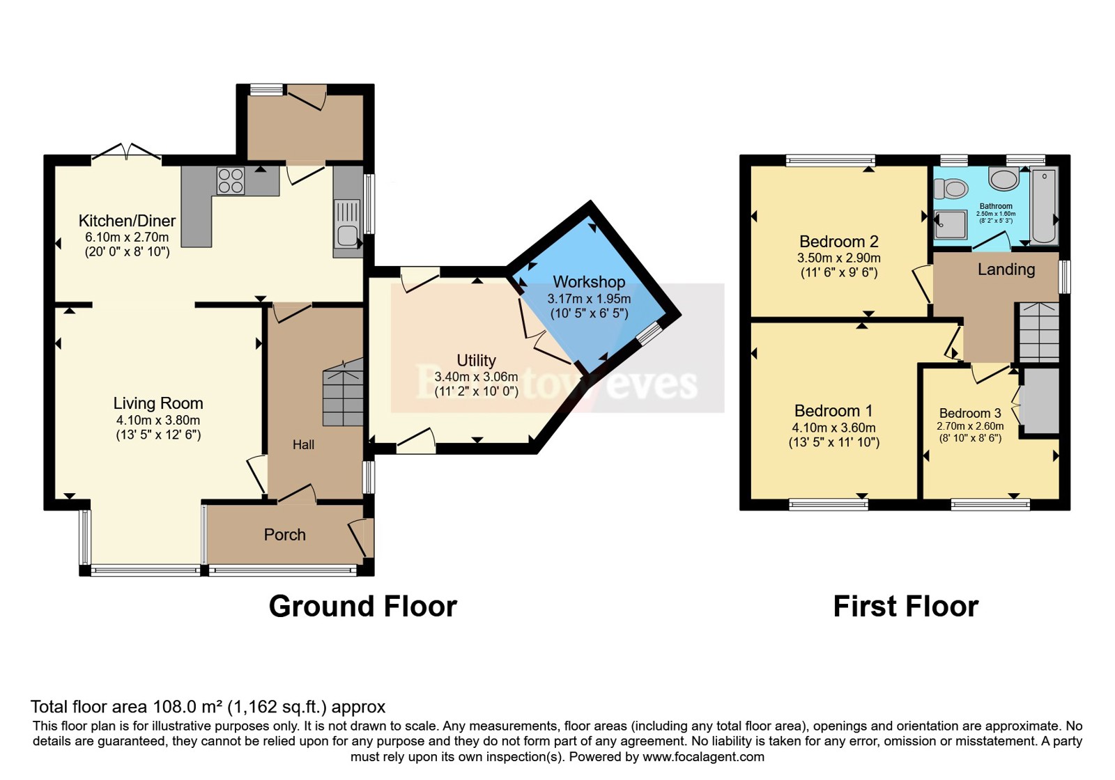 113, Ryecroft Street, Nottingham floorplan