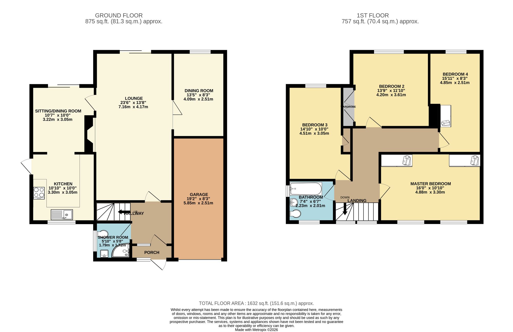 2 Mull Way, Leicester floorplan