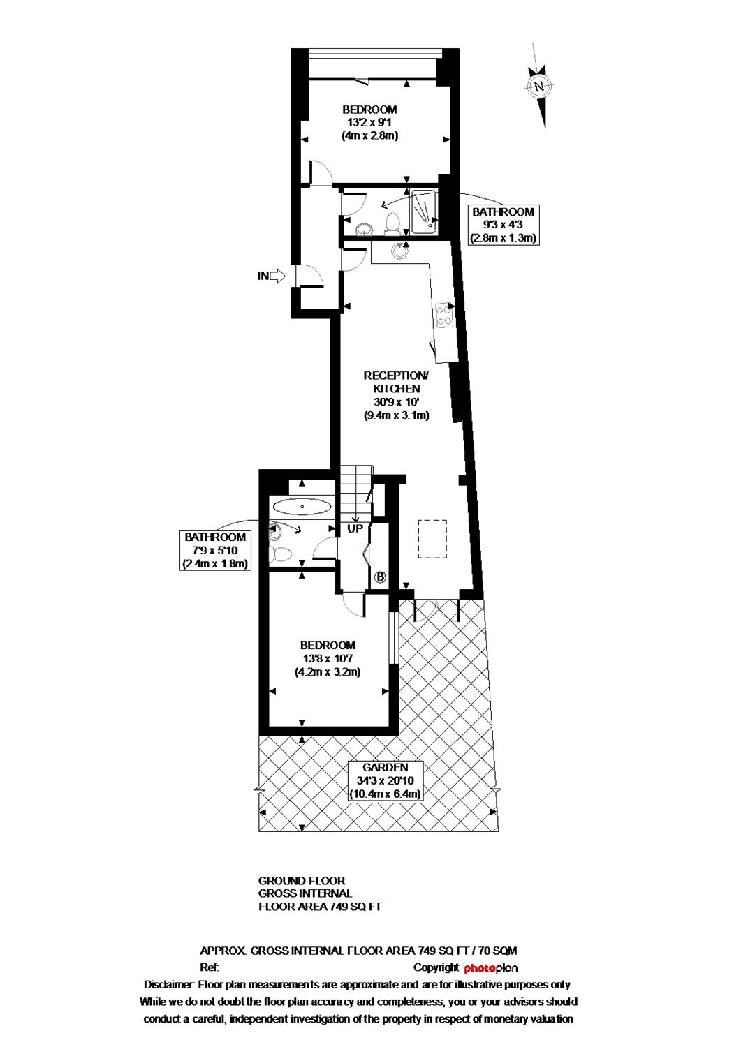 2 Bedrooms Flat to rent in Quernmore Road, Stroud Green, London N4