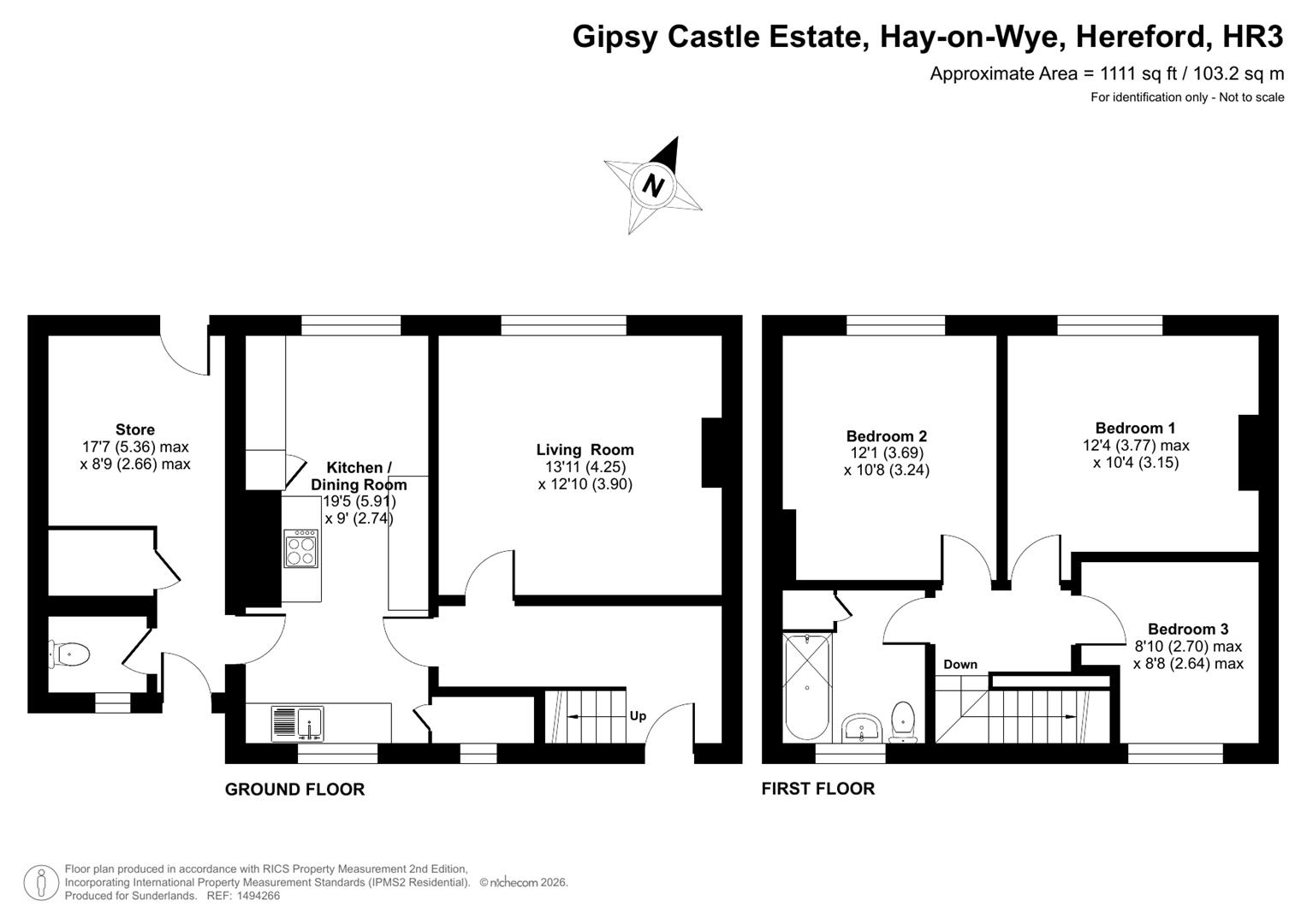 21, Gipsy Castle Estate, Hereford floorplan