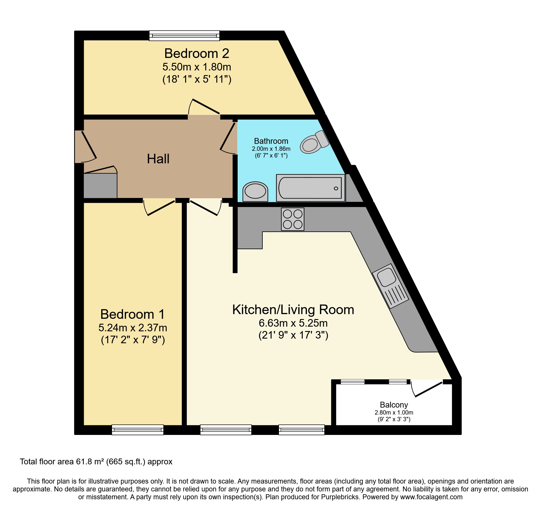 13, Otterden Close, Ashford floorplan