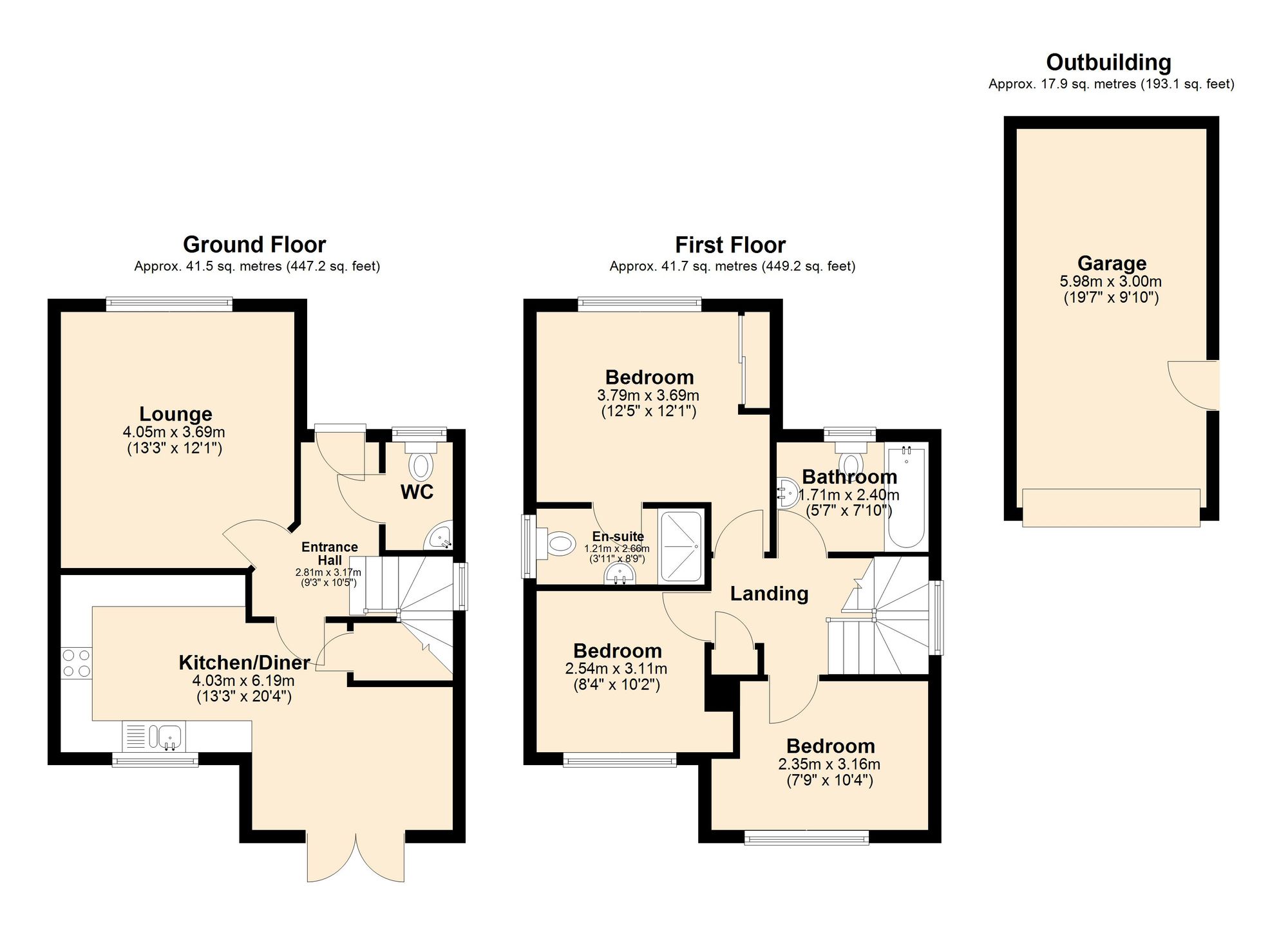 18 Mulberry Close, Gainsborough floorplan
