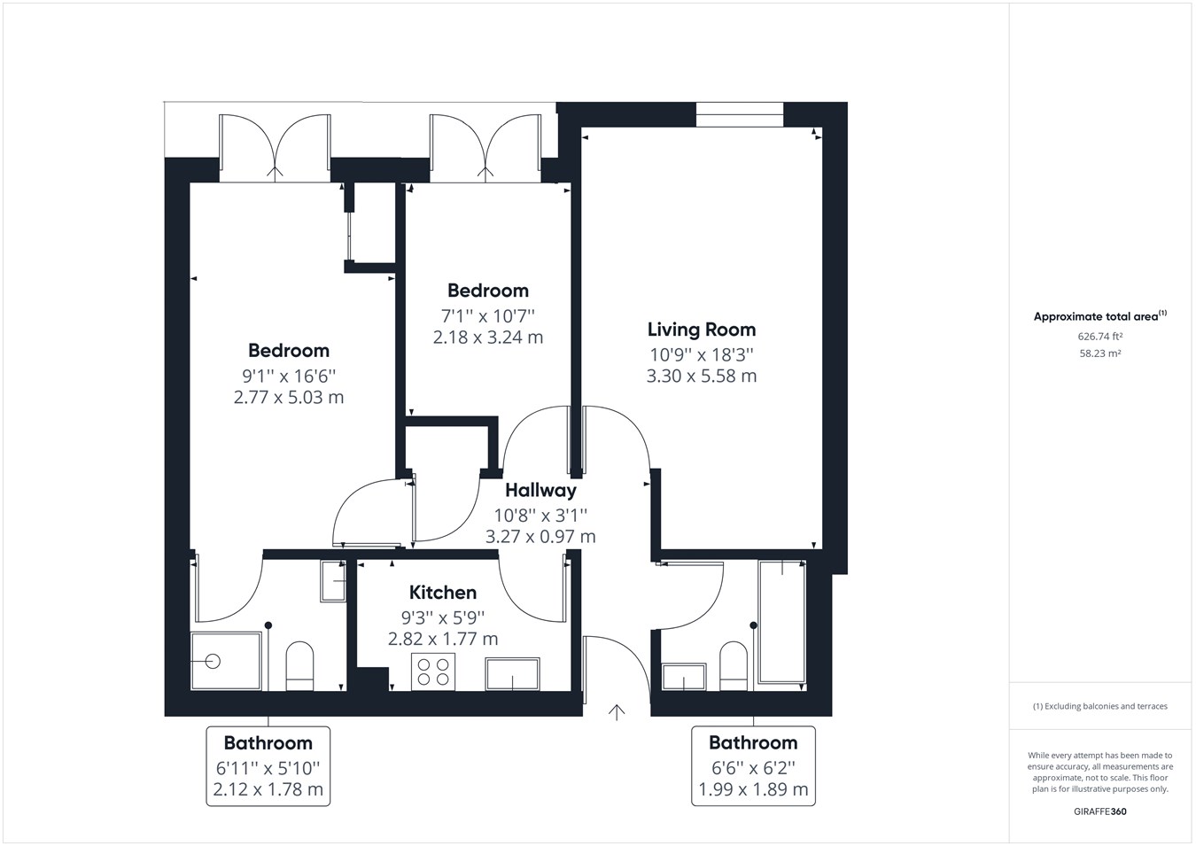 Walsworth Road, Hitchin SG4, 2 bedroom flat for sale 65349105