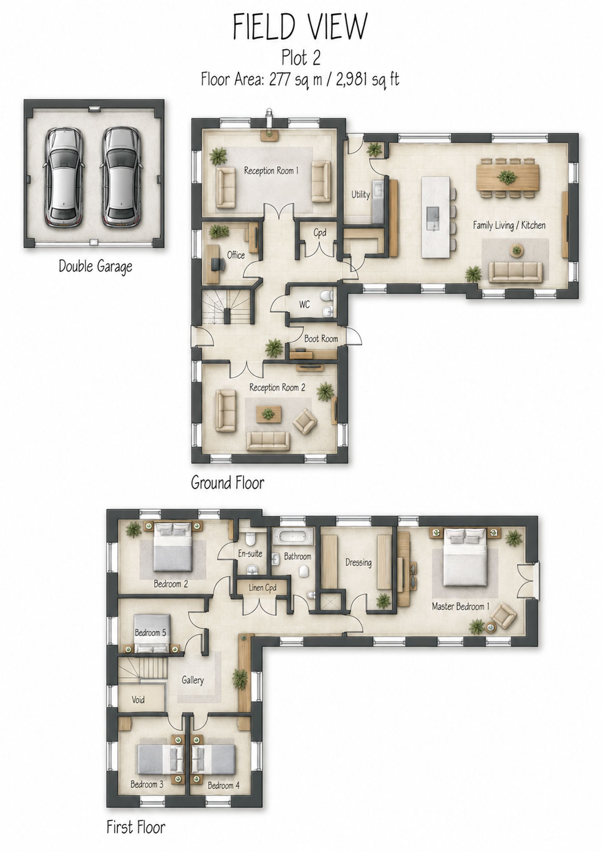 Field View, Lutterworth Road, Dunton Bassett floorplan