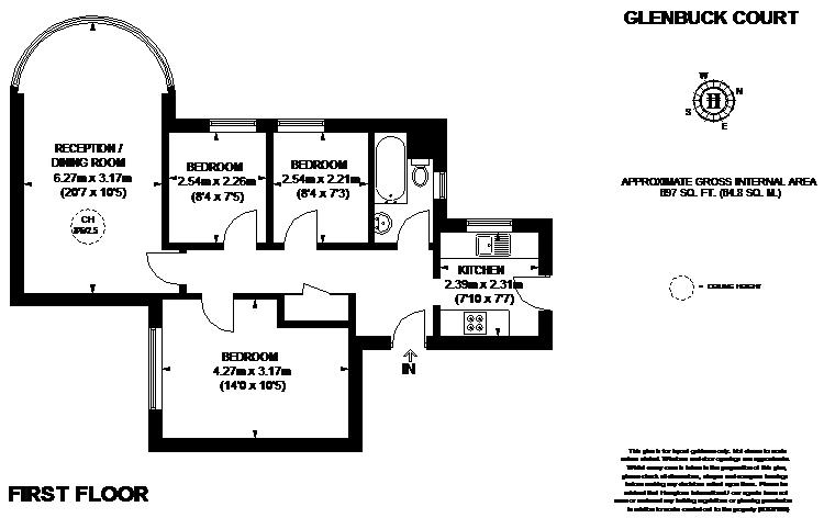 3 Bedrooms Flat to rent in Glenbuck Road, Surbiton KT6