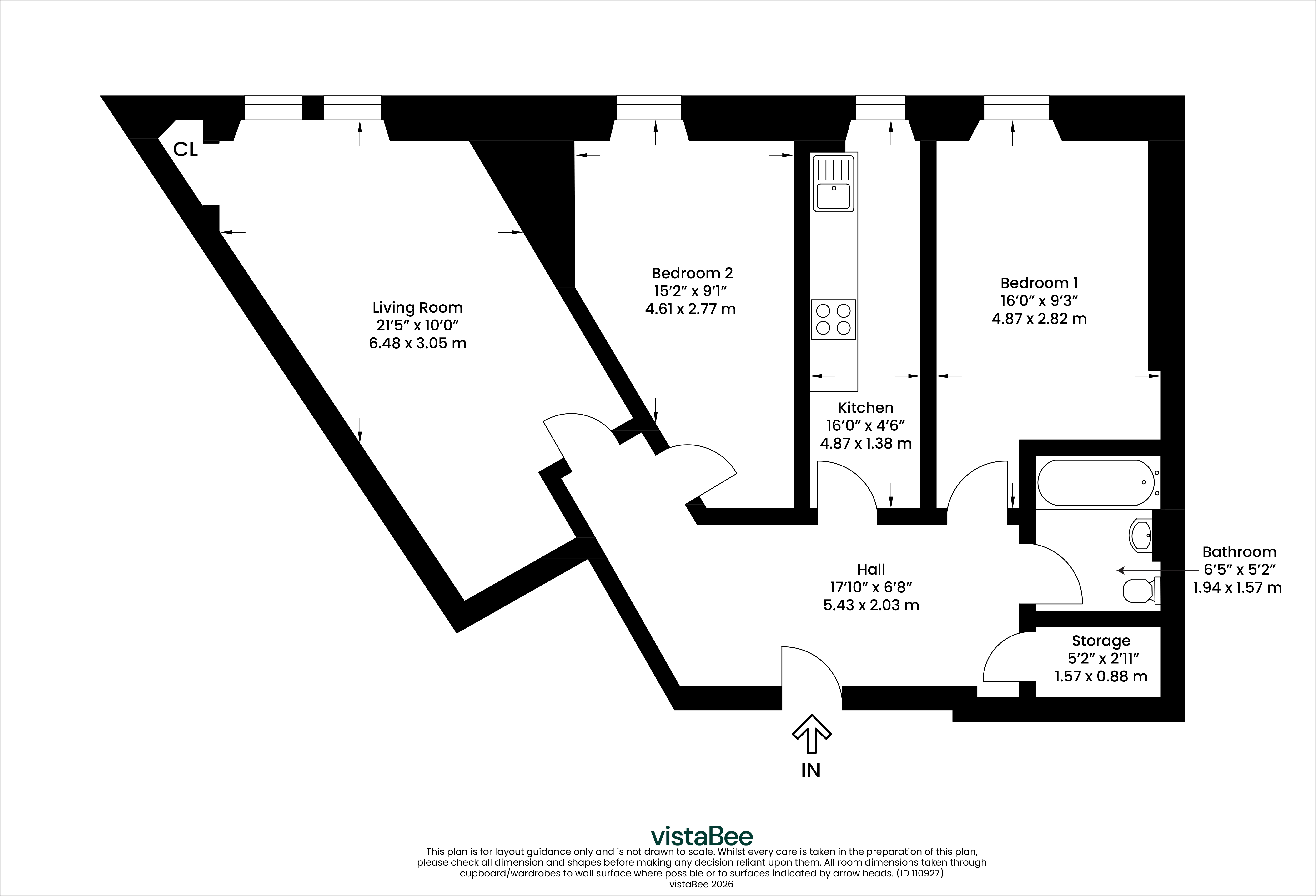 3/2, 587, Cathcart Road, Glasgow floorplan