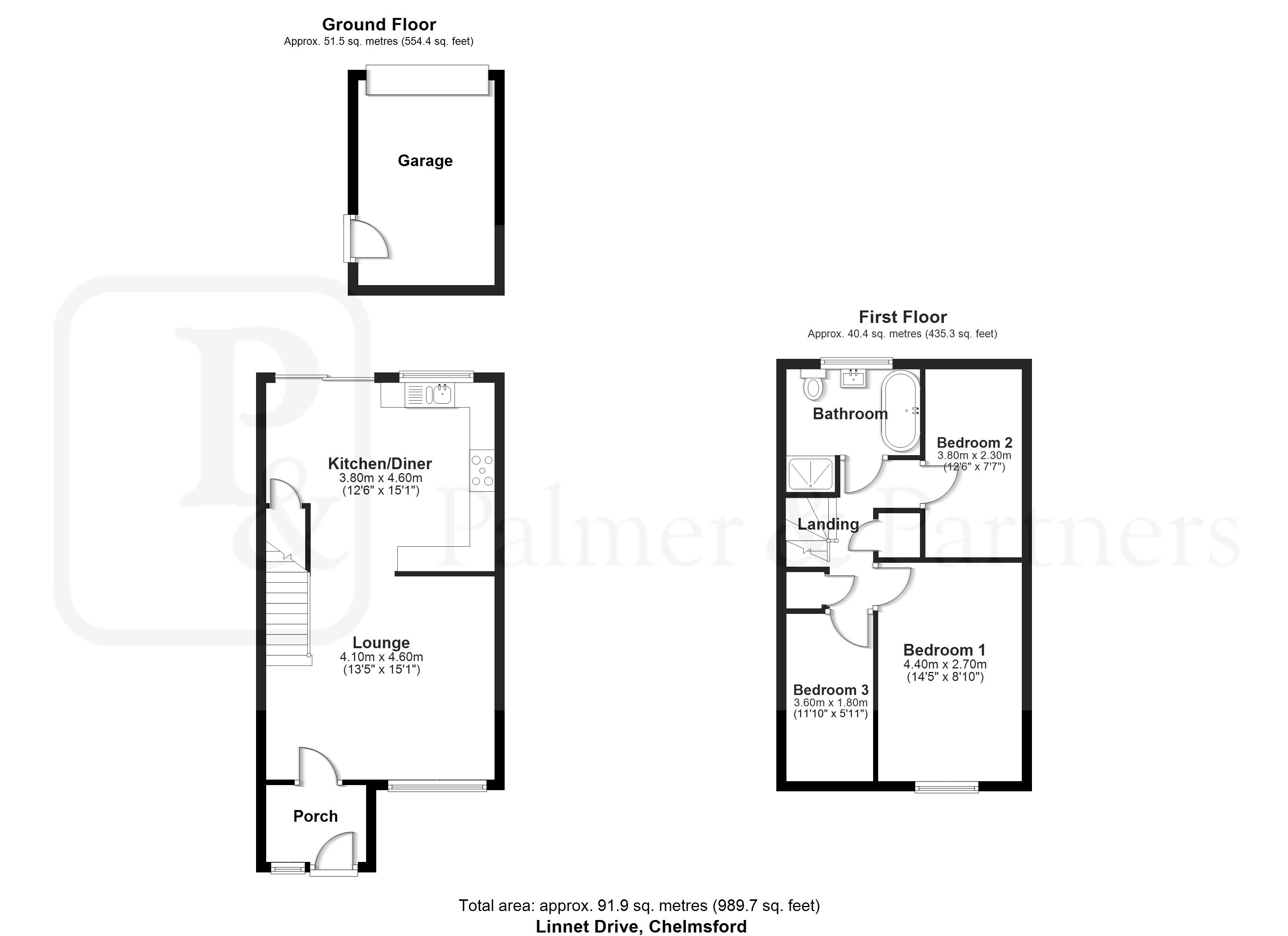 394, Linnet Drive, Essex floorplan