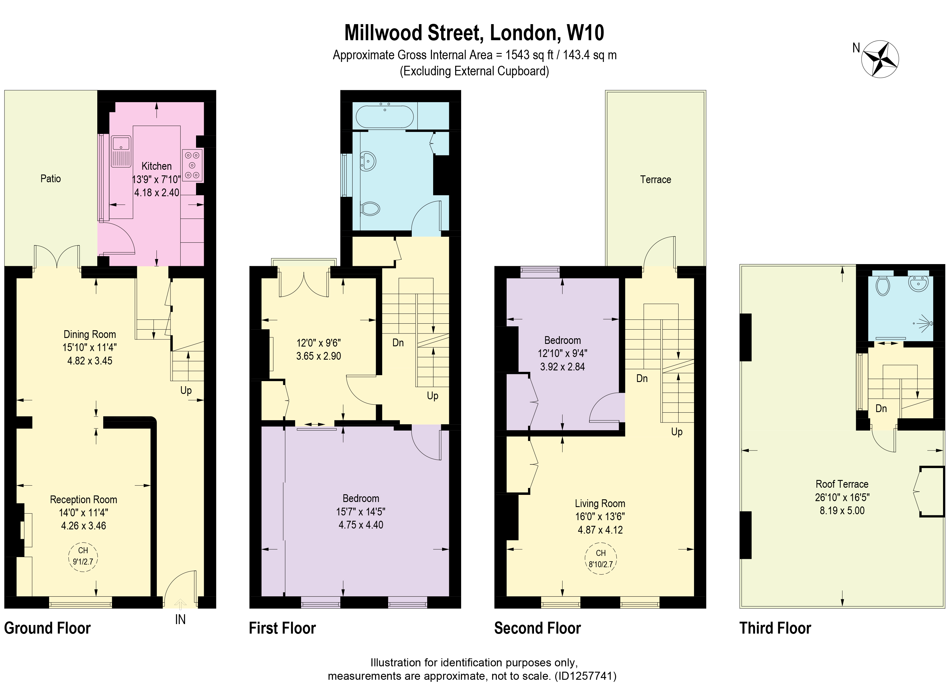 1, Millwood Street, London floorplan