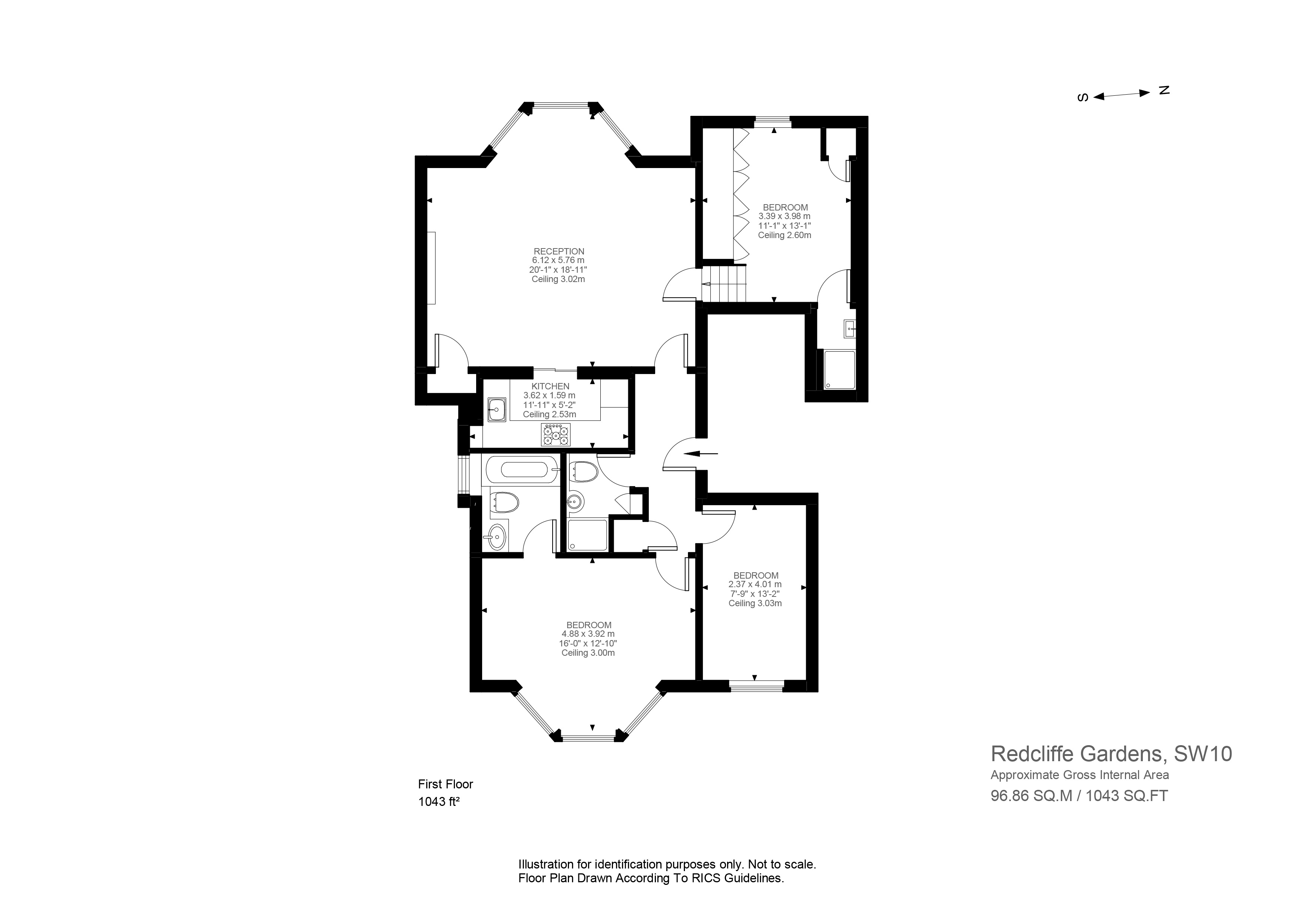 Redcliffe Gardens, London floorplan