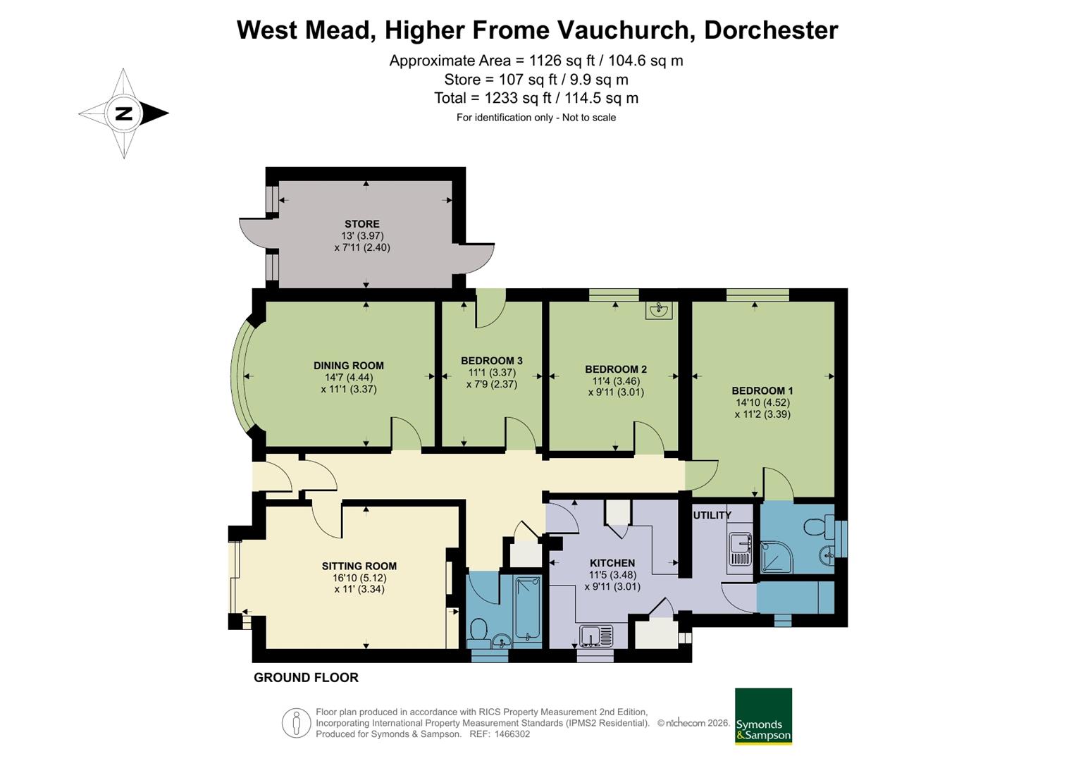 West Mead, Dorchester floorplan