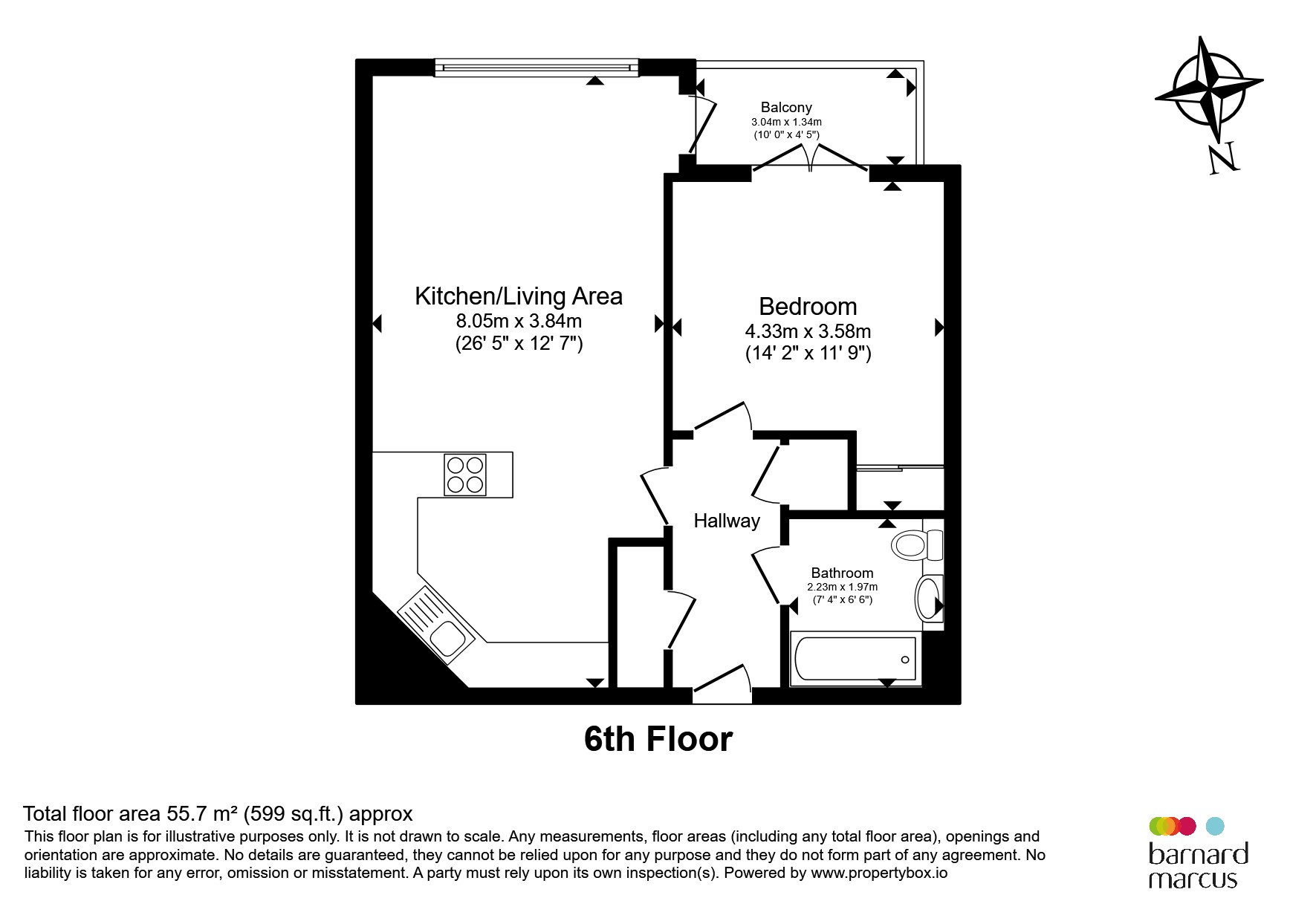 16, Palmitine House, 90, York Road, London floorplan