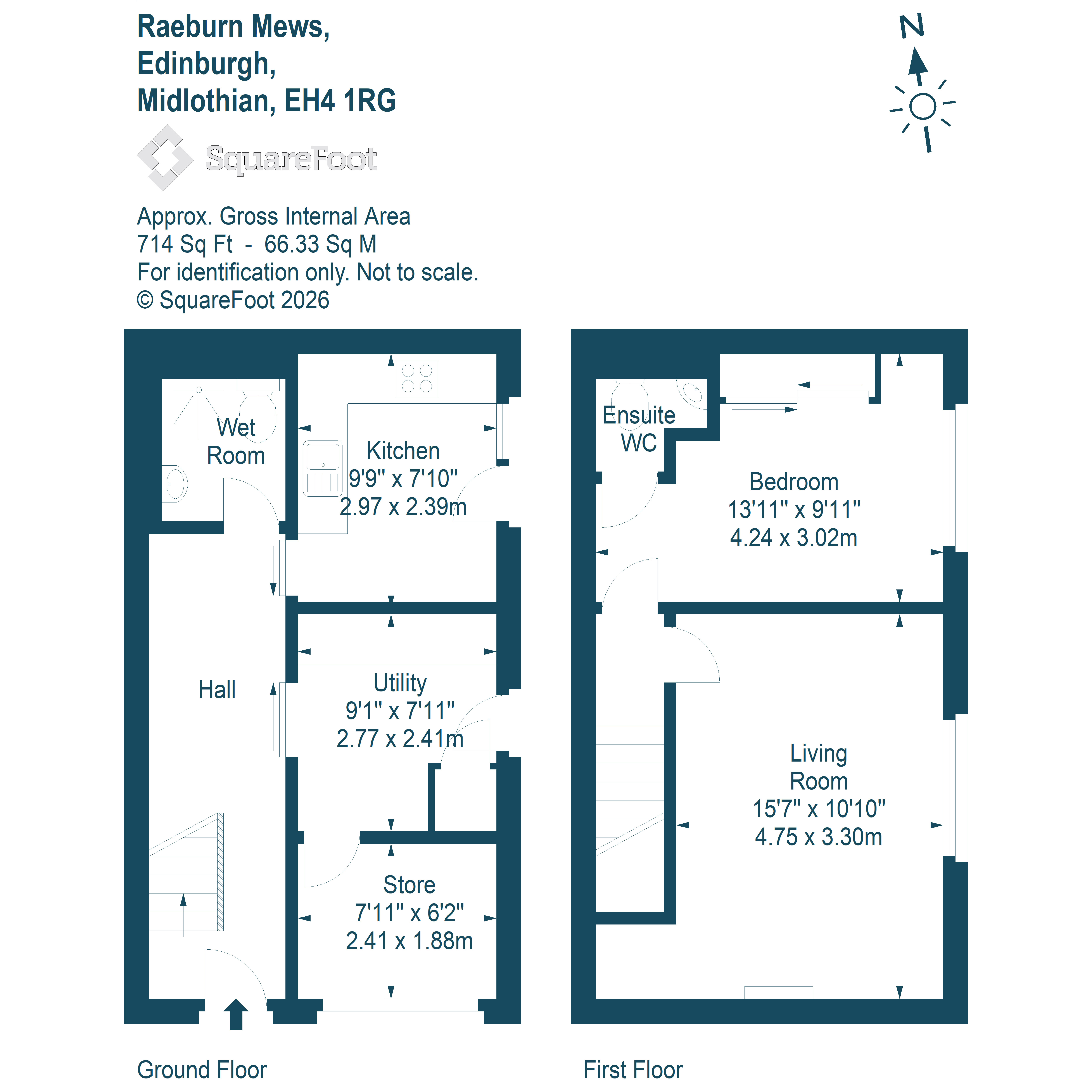 9, Raeburn Mews, Edinburgh floorplan