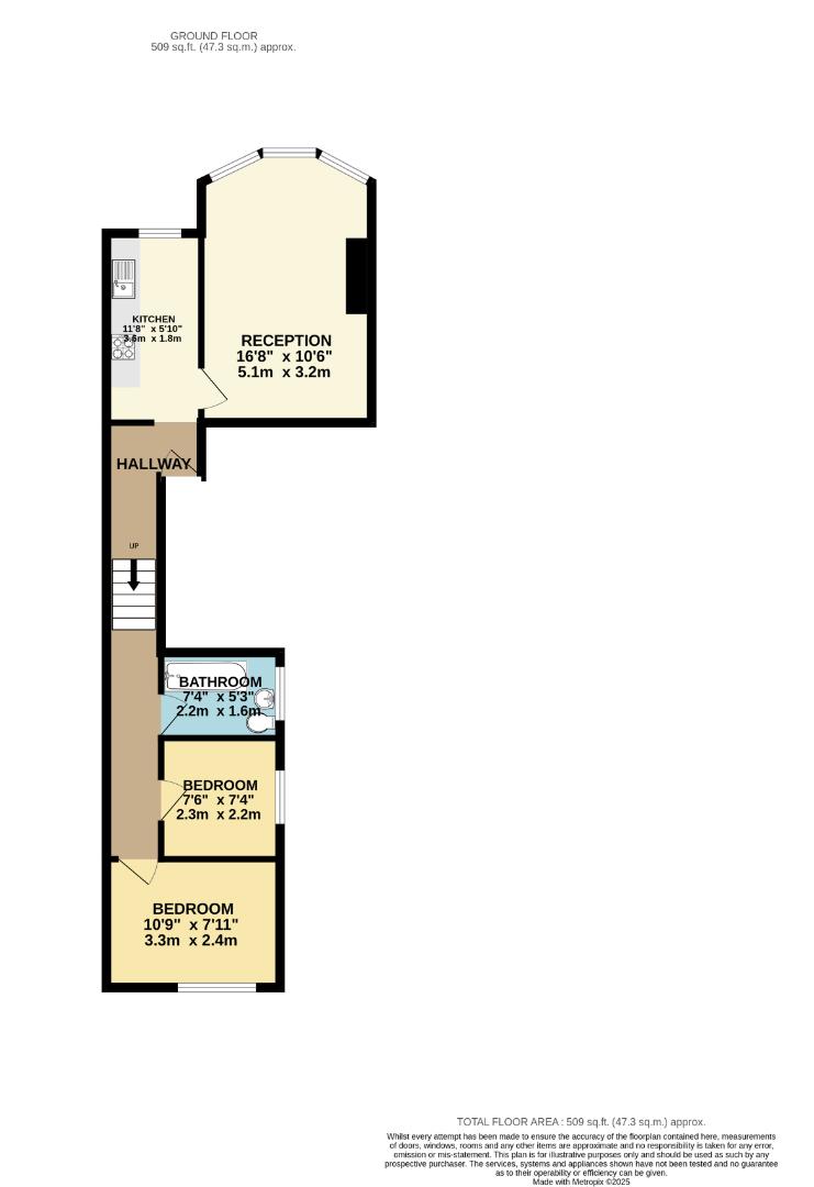 Flat 2, 22, Burgoyne Road, Hornsey floorplan