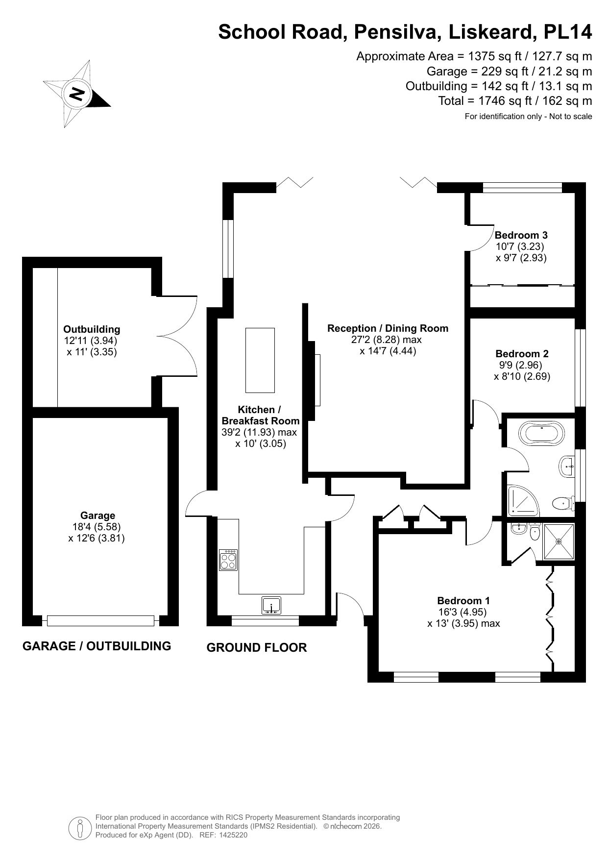 The Fairways, School Road, Pensilva floorplan