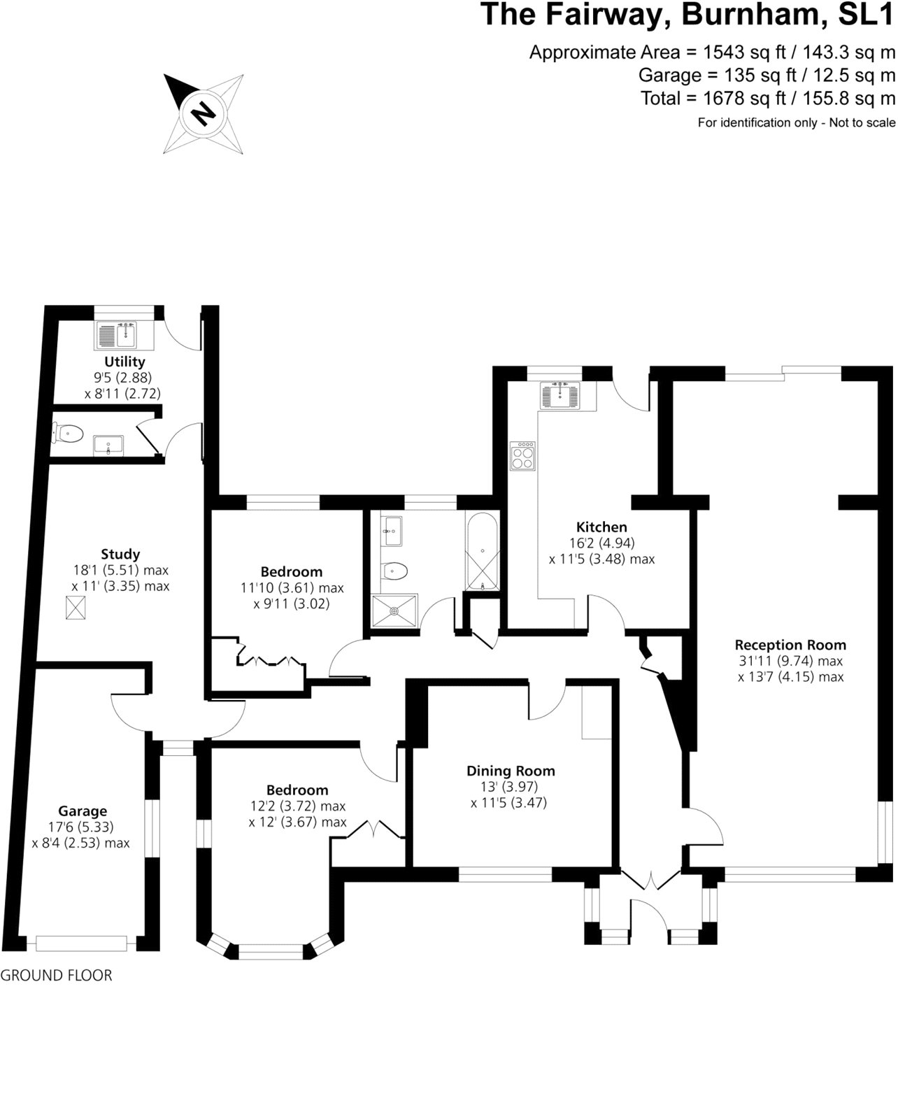 32, The Fairway, Slough floorplan