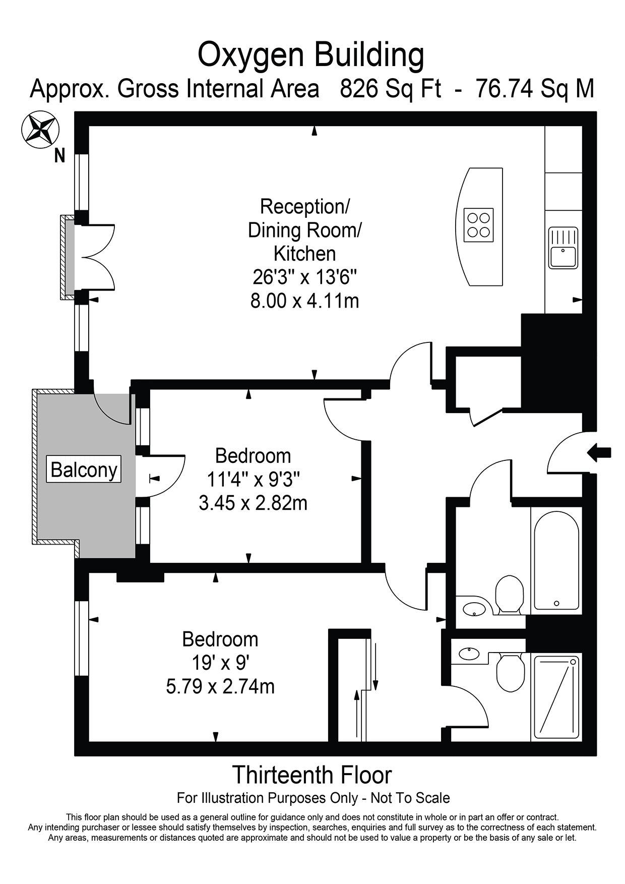 Flat 139, London floorplan