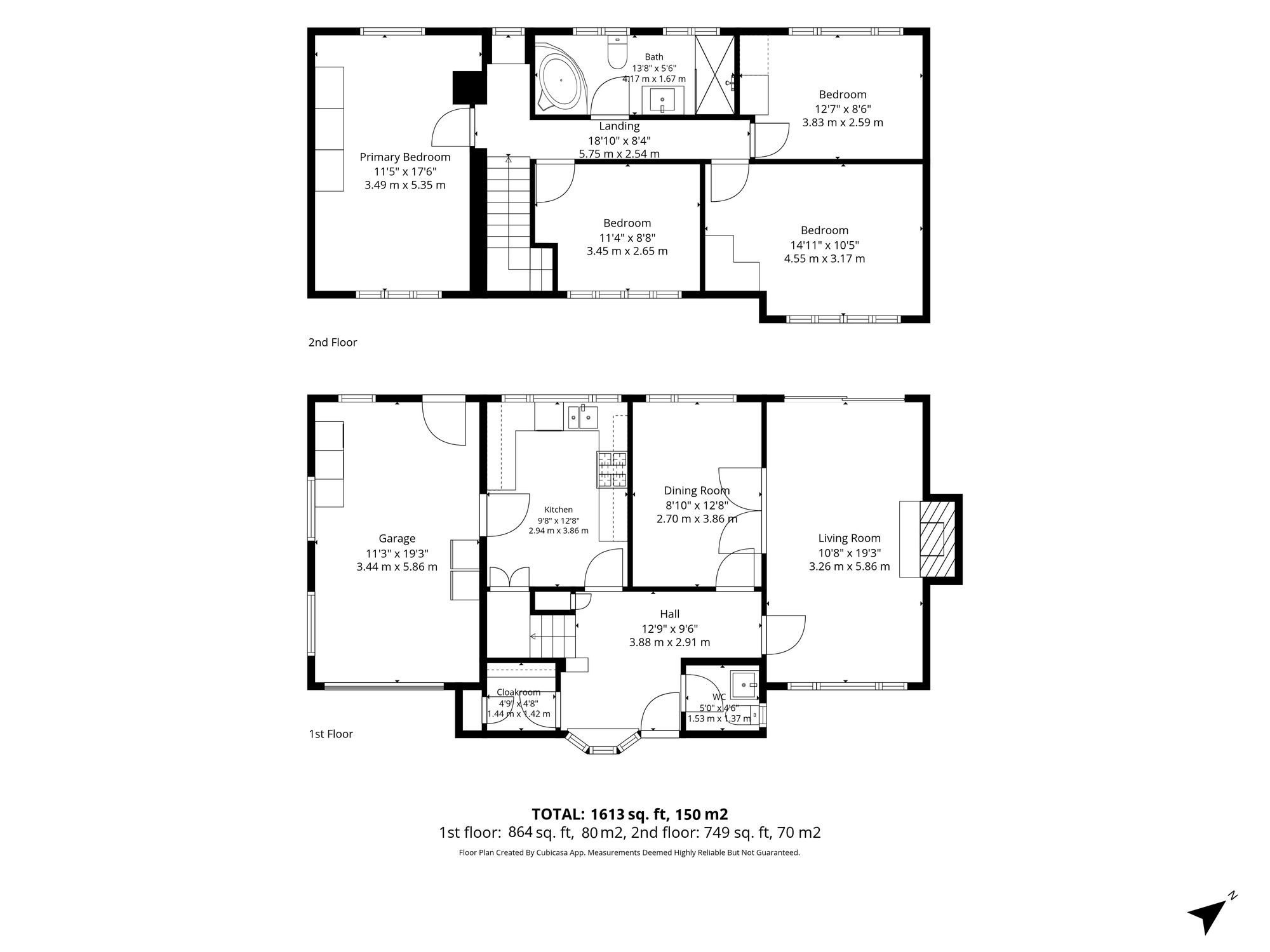 8 Cranleigh Close, Warrington floorplan