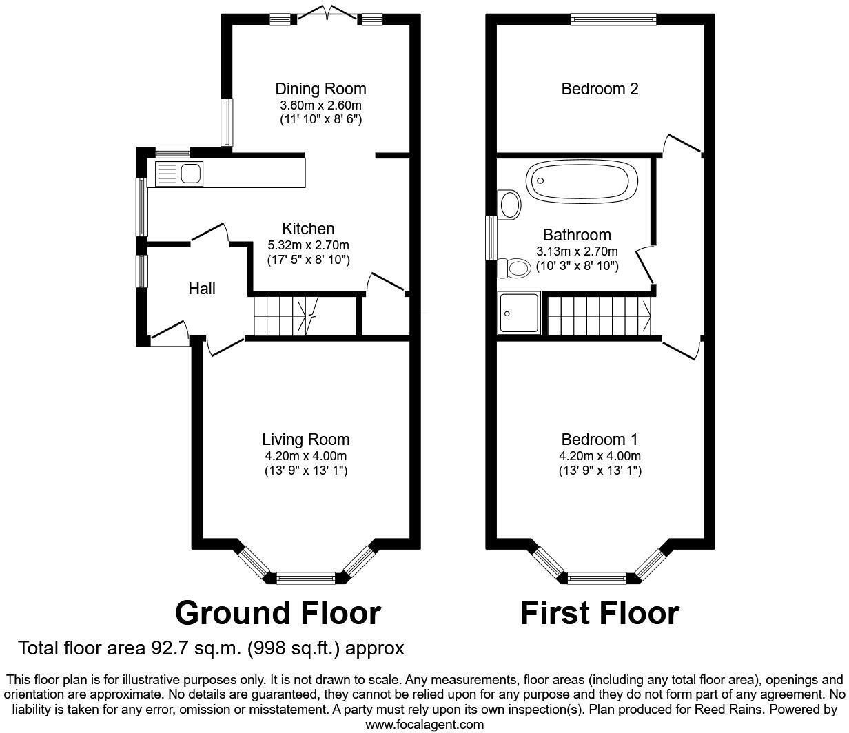 6, Long Lane, Warrington floorplan