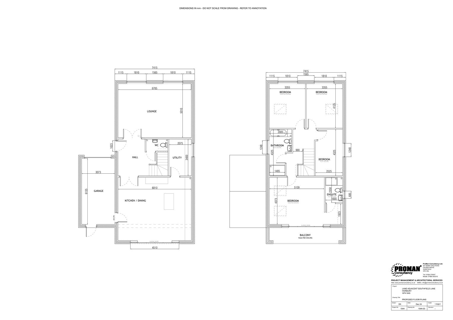Plot 1, Southfield Lane, Horbury floorplan