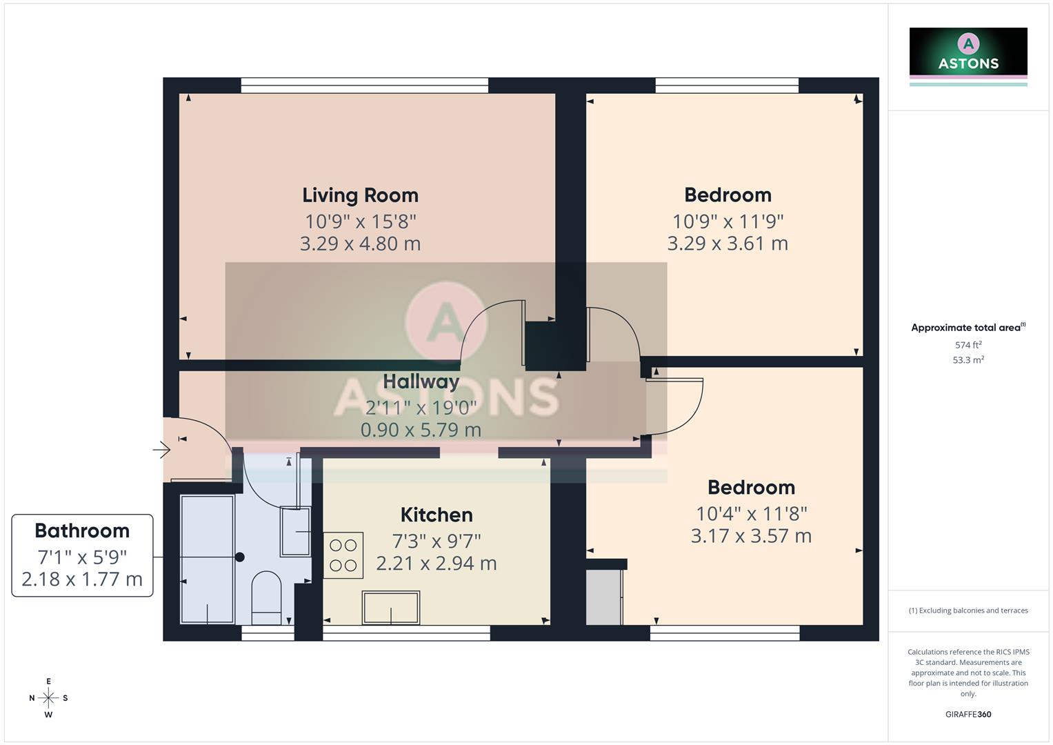 66, Warnham Road, Crawley floorplan