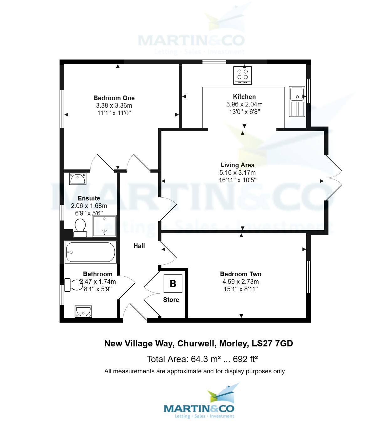 40, New Village Way, Leeds floorplan