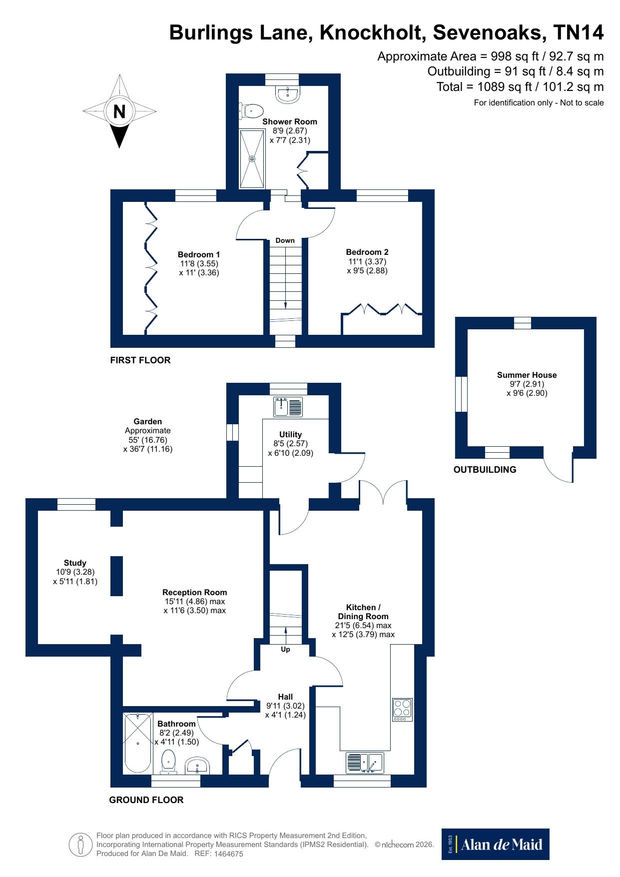 2 Bowmans Orchard Cottages,, Burlings Lane, Sevenoaks floorplan