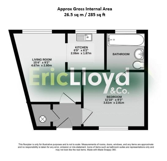 8 Wren Court, Bolton Street, Brixham floorplan