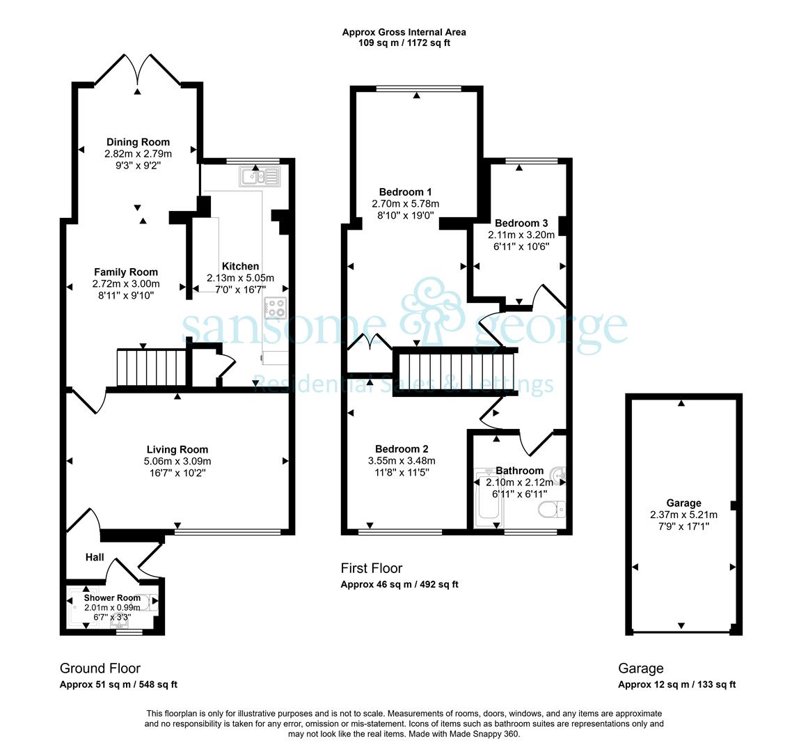 172, City Road, Reading floorplan