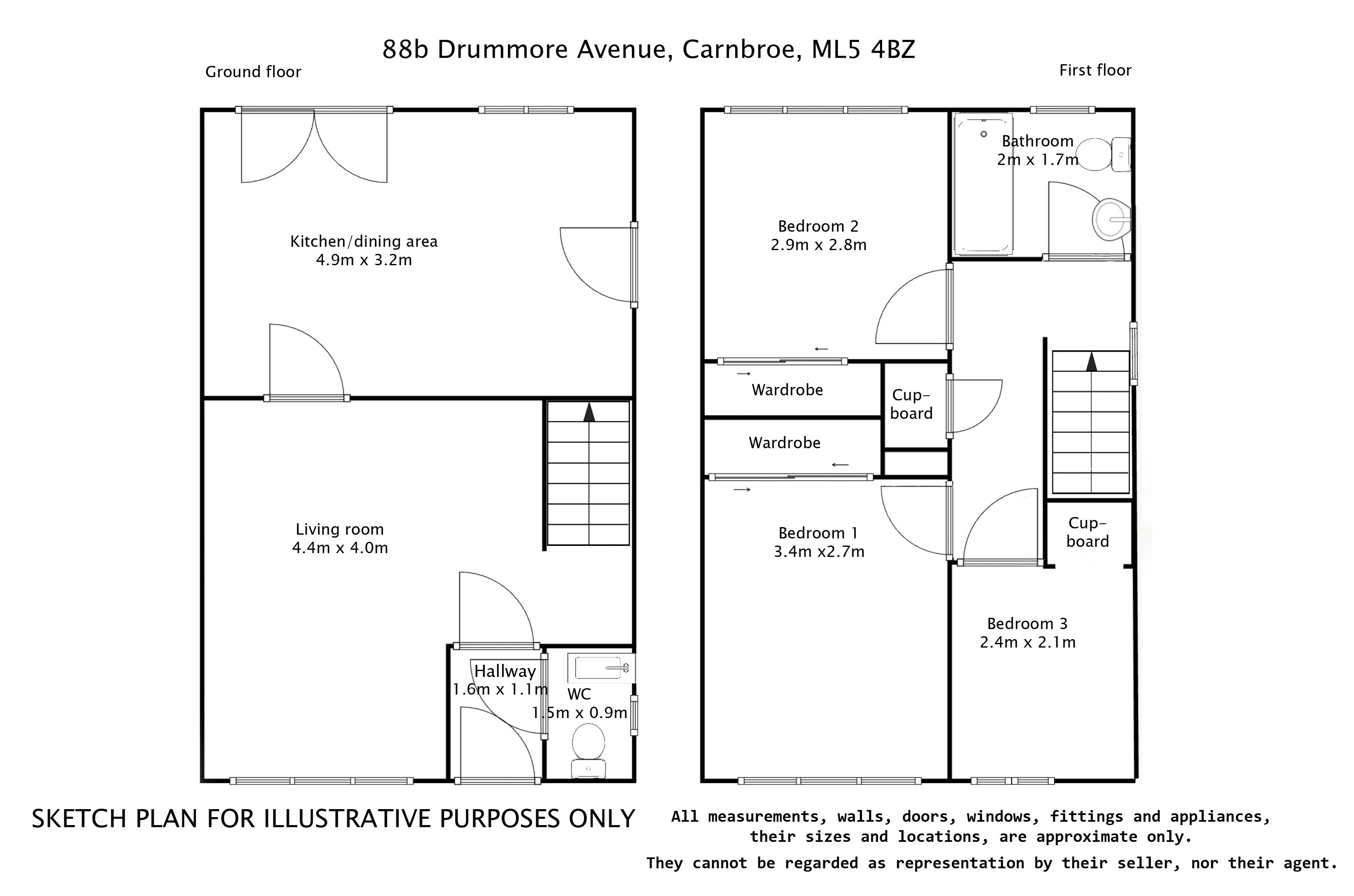 Drummore Avenue, Carnbroe, Coatbridge ML5, 3 bedroom semidetached