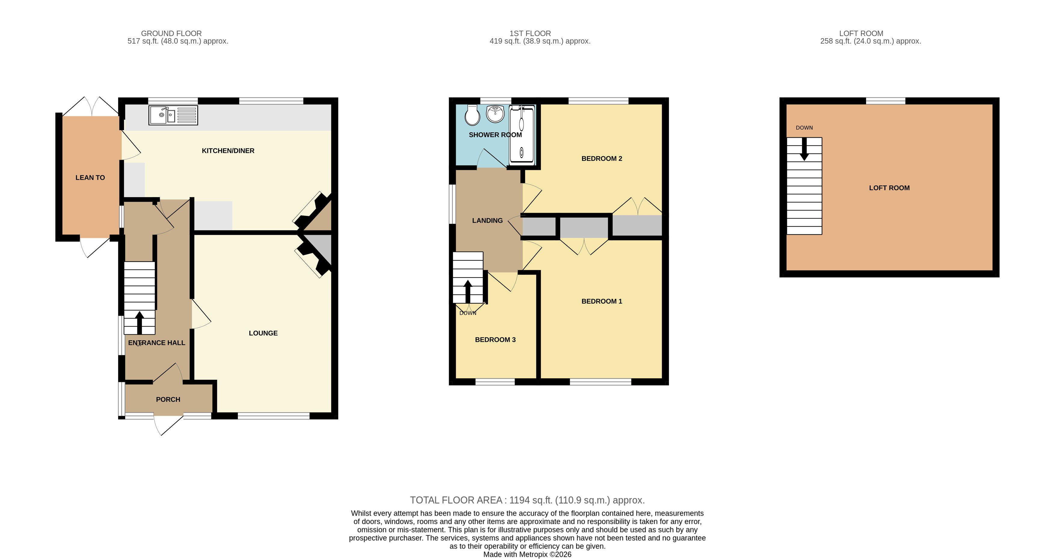 16, Wirksworth Road, Ilkeston floorplan
