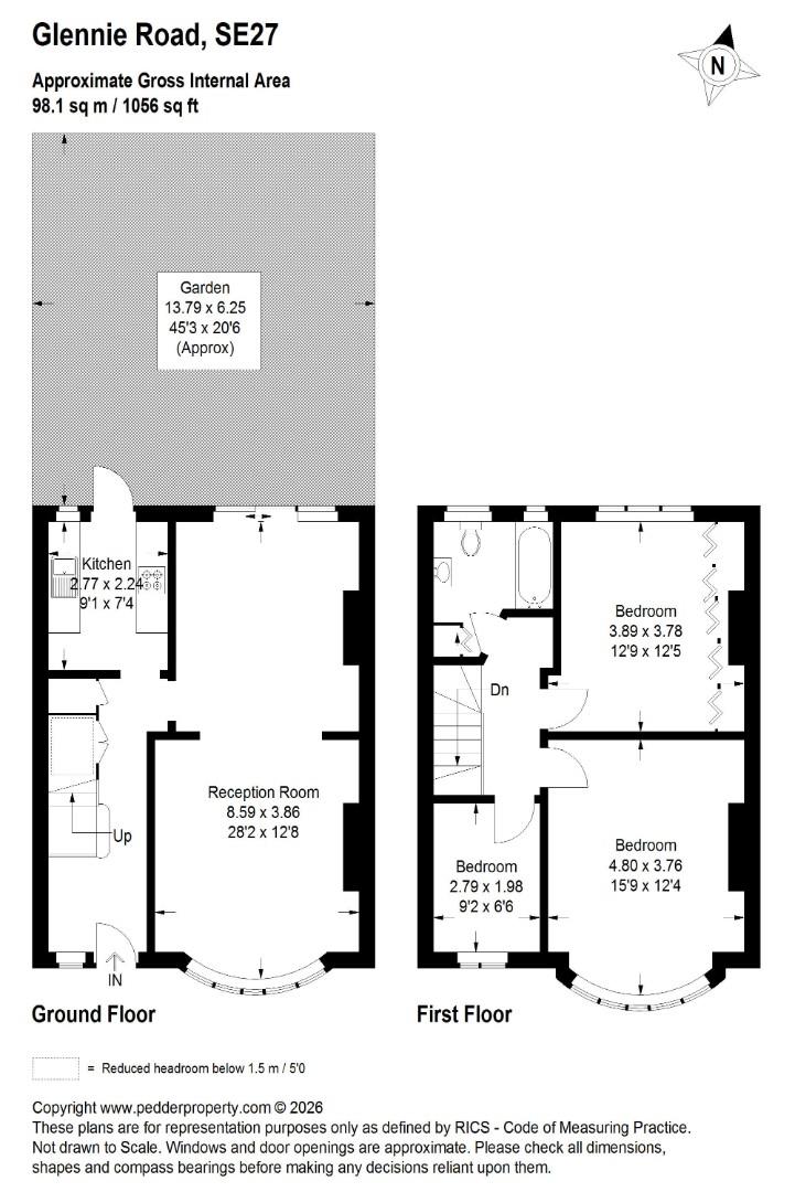 75, Glennie Road, London floorplan