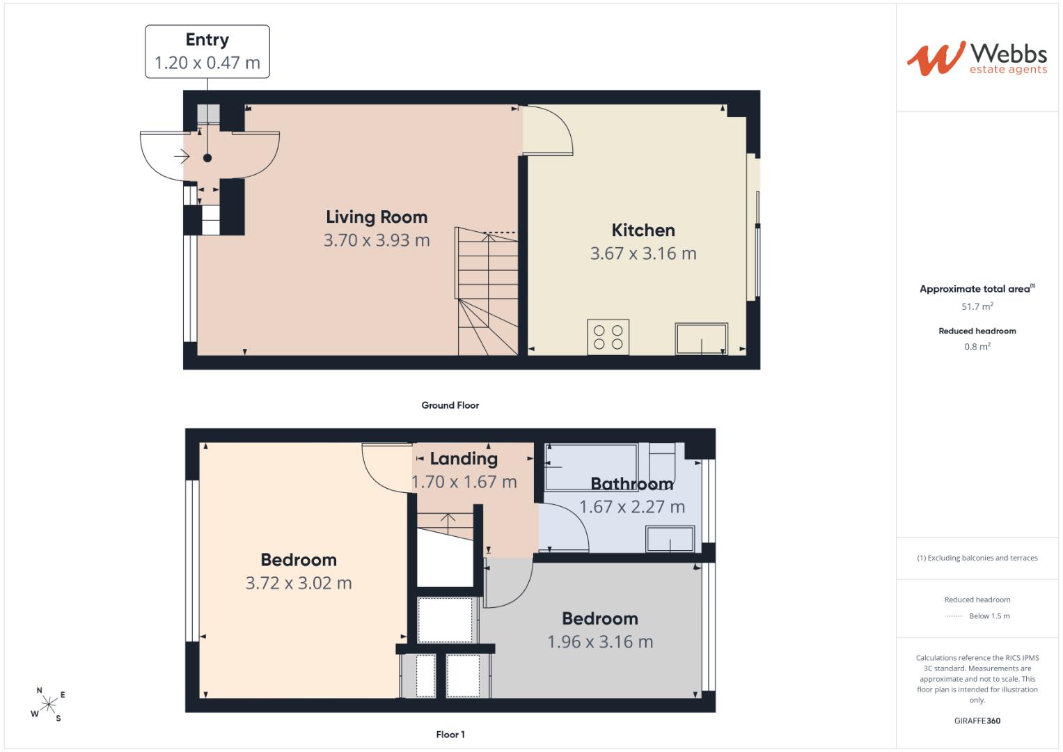 1, Houliston Close, Wednesbury floorplan
