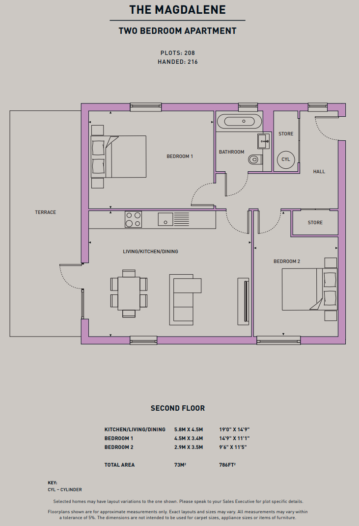 58 (The Magdalene), Edward Grange Street , Cambridge floorplan
