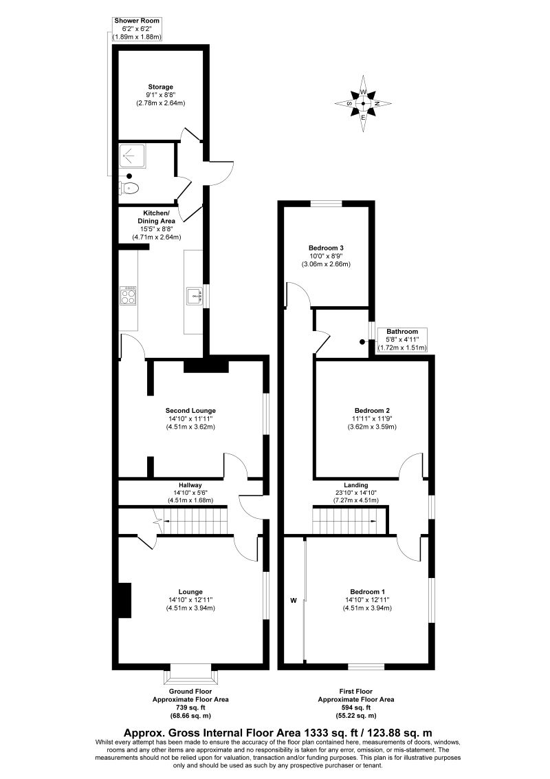 9, Love Lane, Gainsborough floorplan