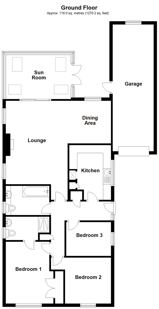 3 Bedrooms Detached bungalow for sale in Badgers Field, Peacehaven, East Sussex BN10