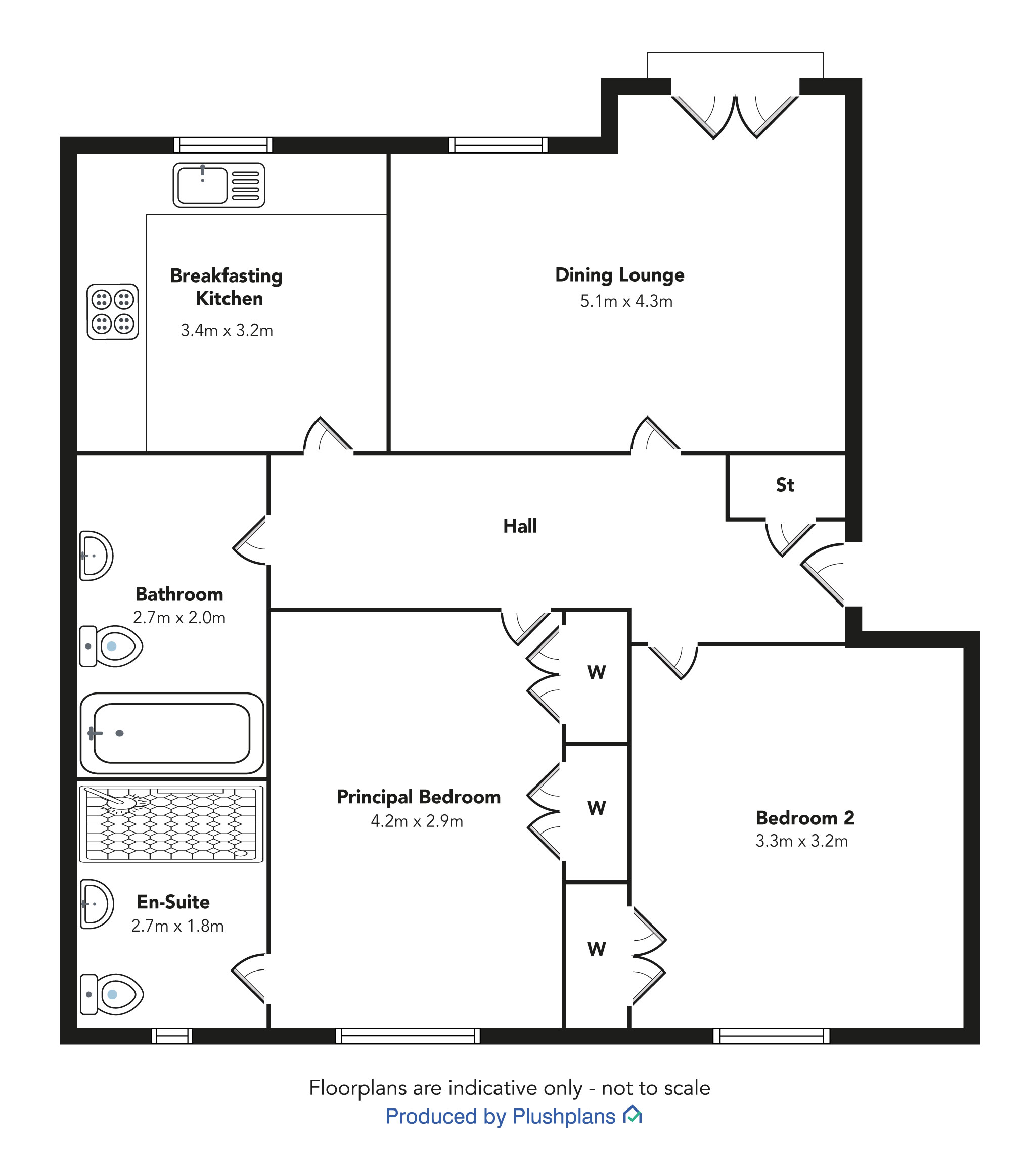 0/1 23, Loch Place, Bridge of Weir floorplan