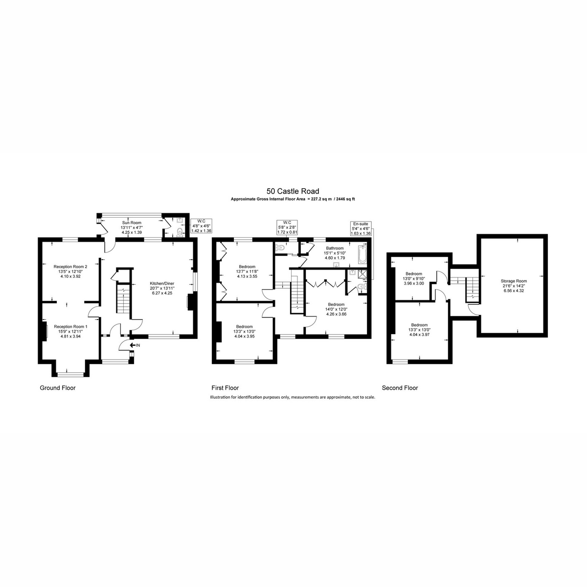 Northroyd, 50, Castle Road, Colne floorplan