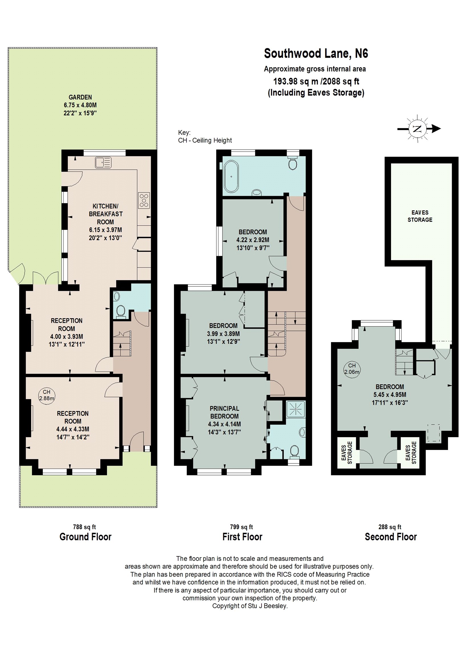 57, Southwood Lane, London floorplan