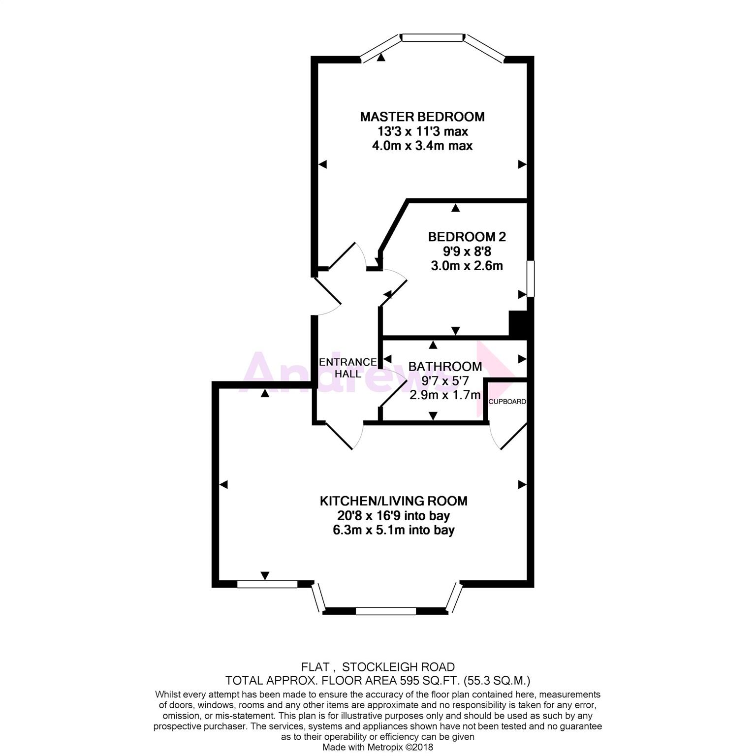 2 Bedrooms Flat for sale in Stockleigh Road, St. Leonards-On-Sea TN38
